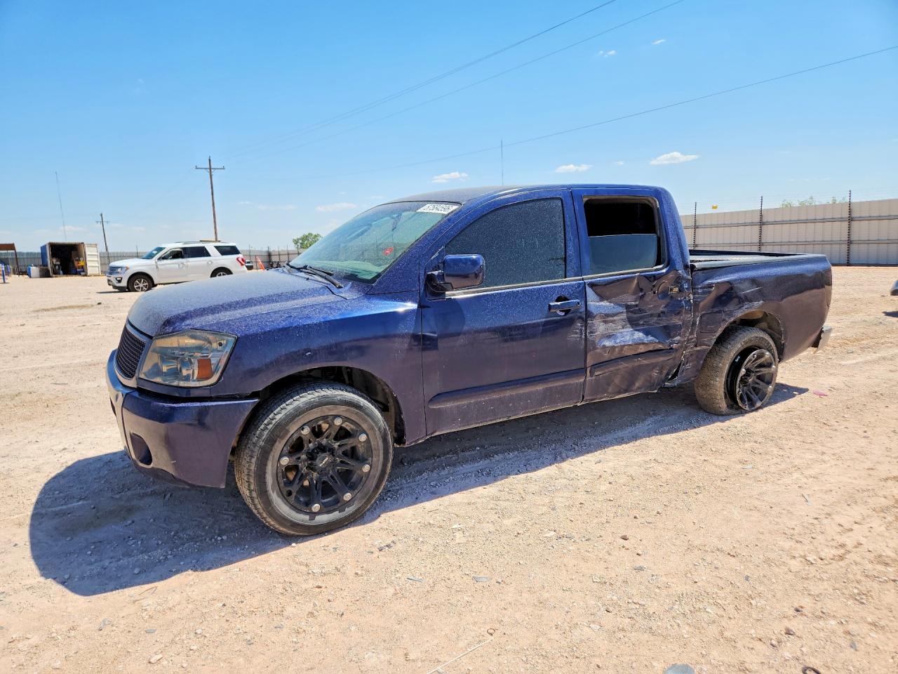 2008 Nissan Titan Xe Ffv Blue vin: 1N6BA07D98N349765