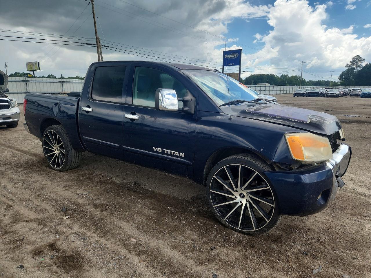 2009 Nissan Titan Xe Ffv Blue vin: 1N6BA07D99N315987