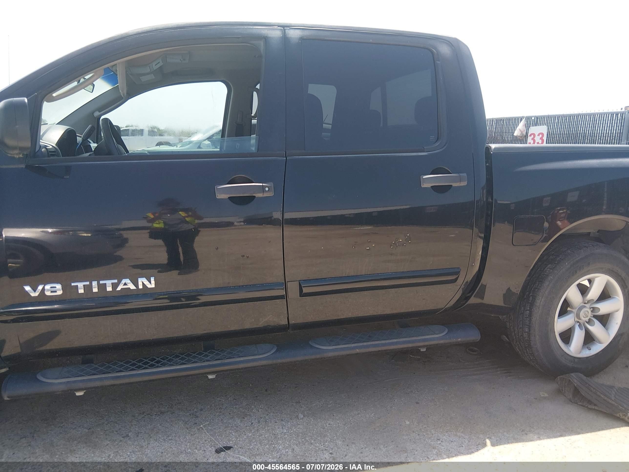 2009 Nissan Titan Se Black vin: 1N6BA07DX9N306134