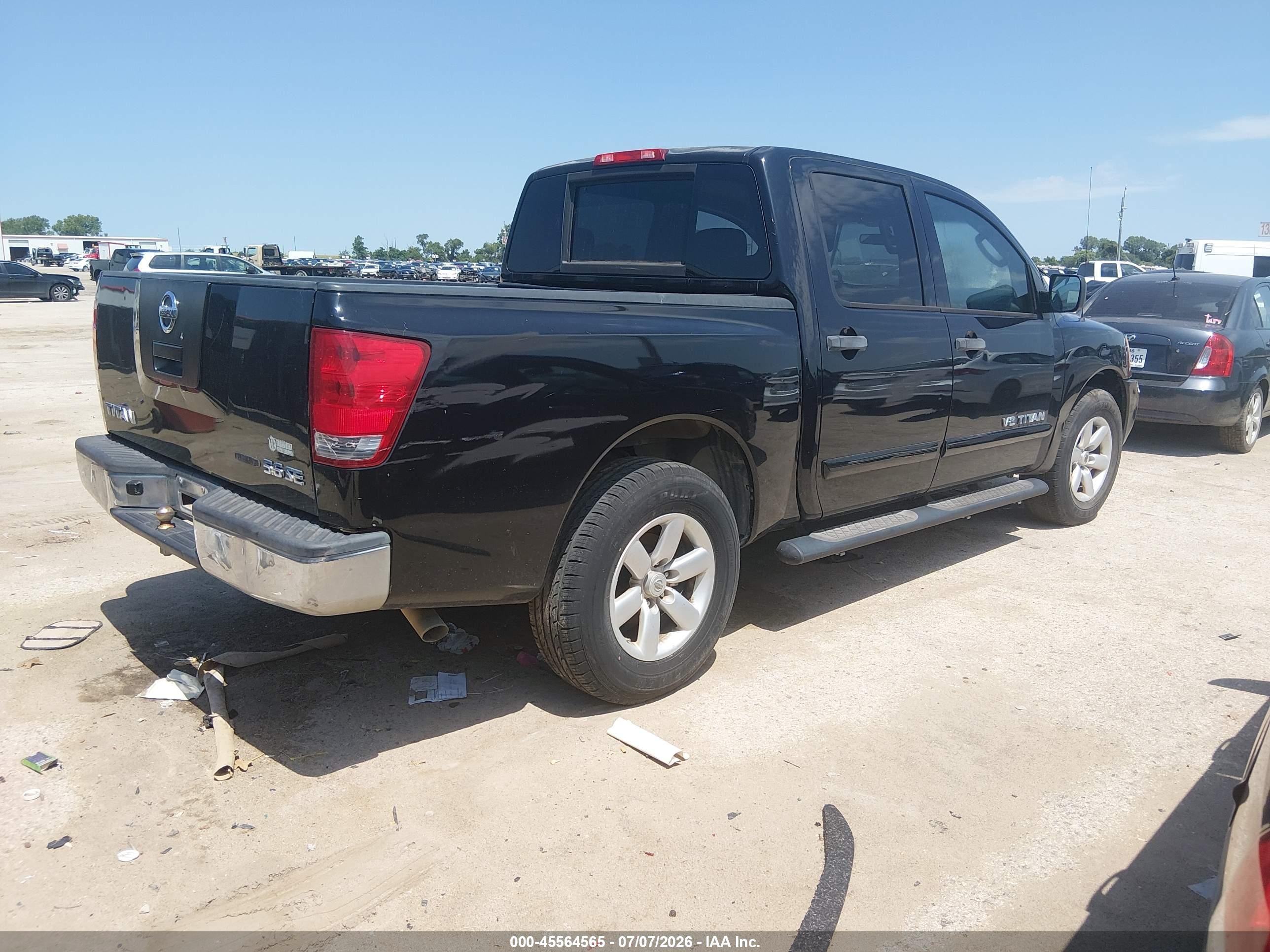 2009 Nissan Titan Se Black vin: 1N6BA07DX9N306134