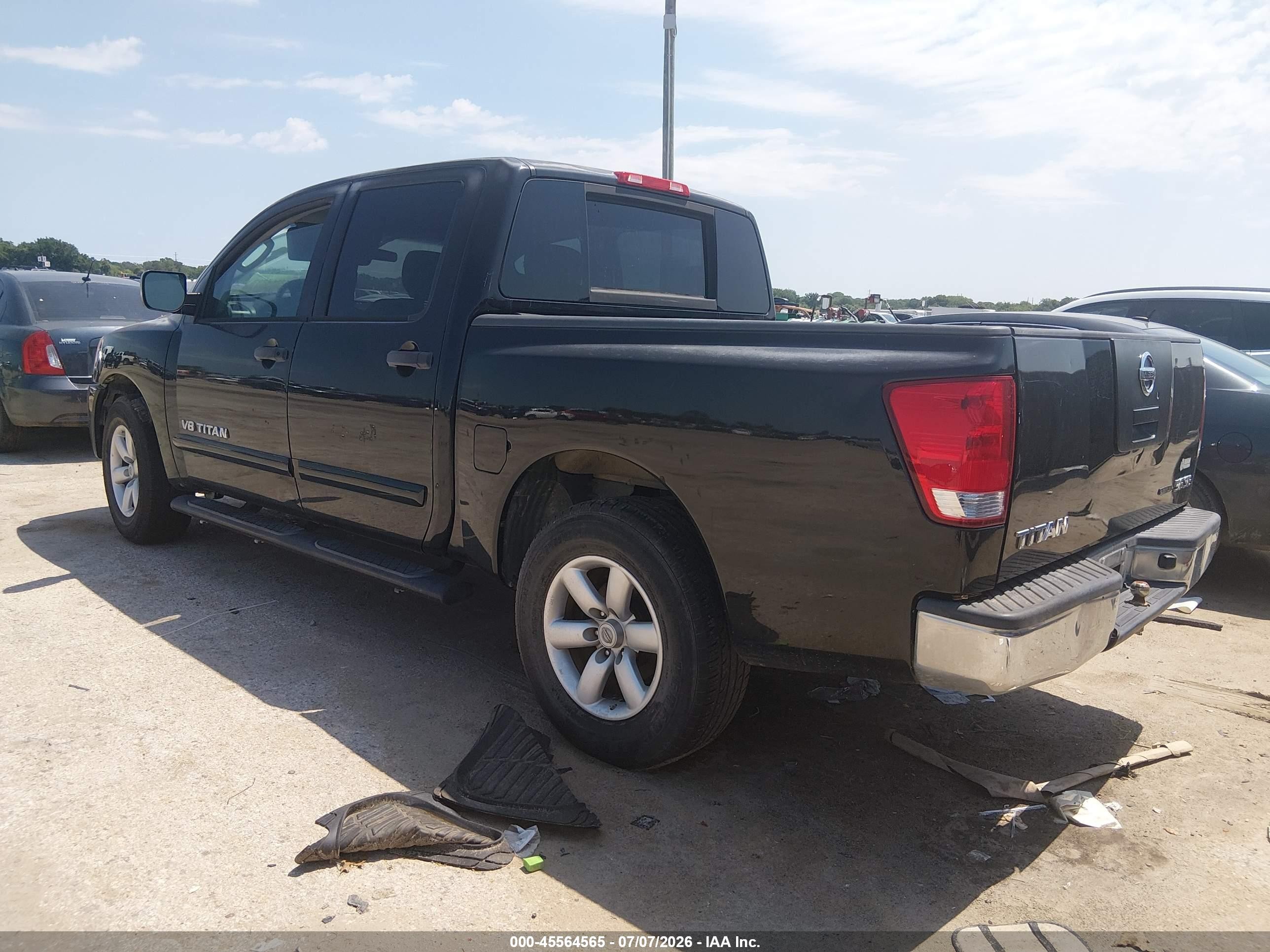 2009 Nissan Titan Se Black vin: 1N6BA07DX9N306134