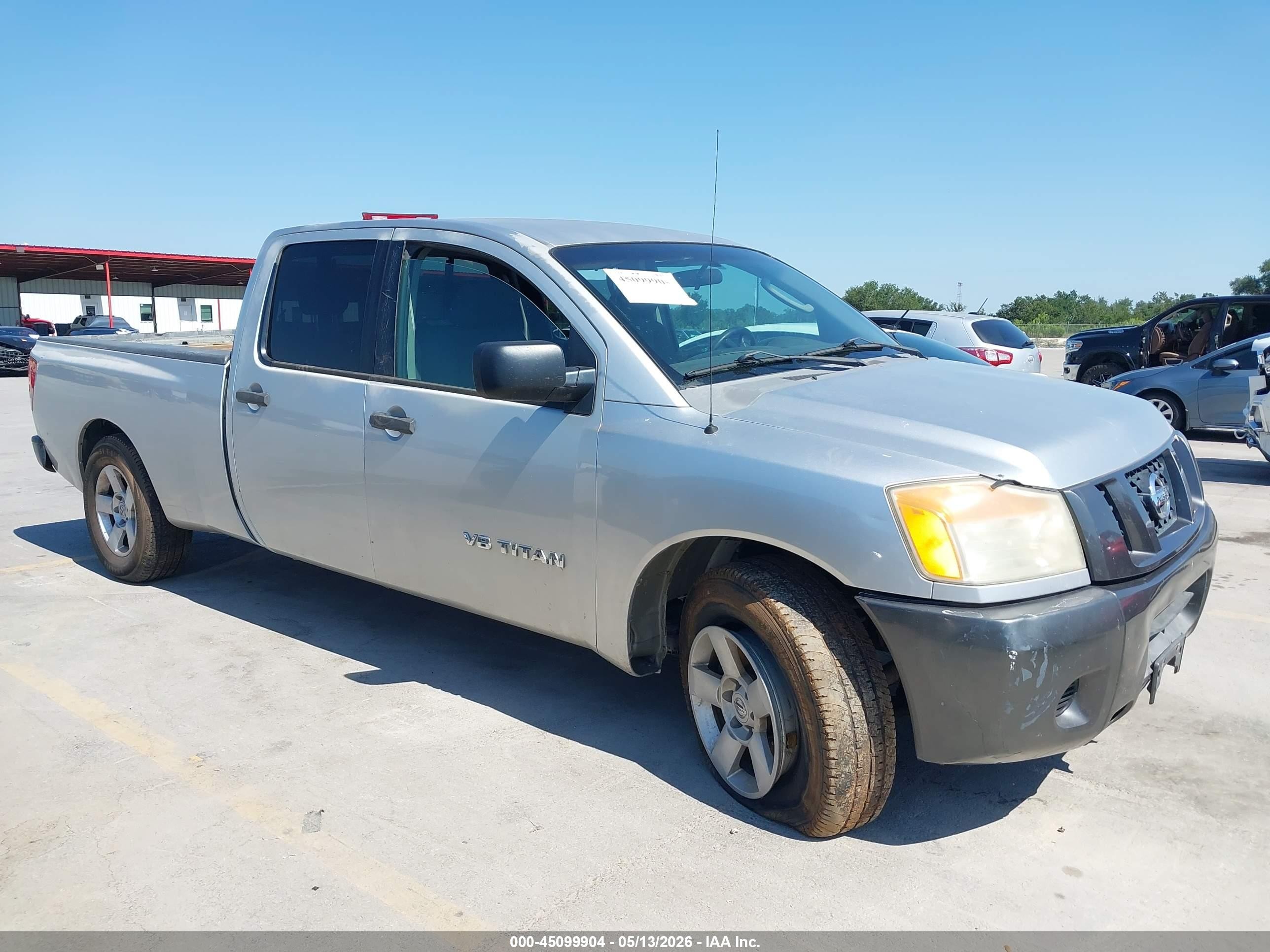 2008 Nissan Titan Xe Silver vin: 1N6BA07G88N312233