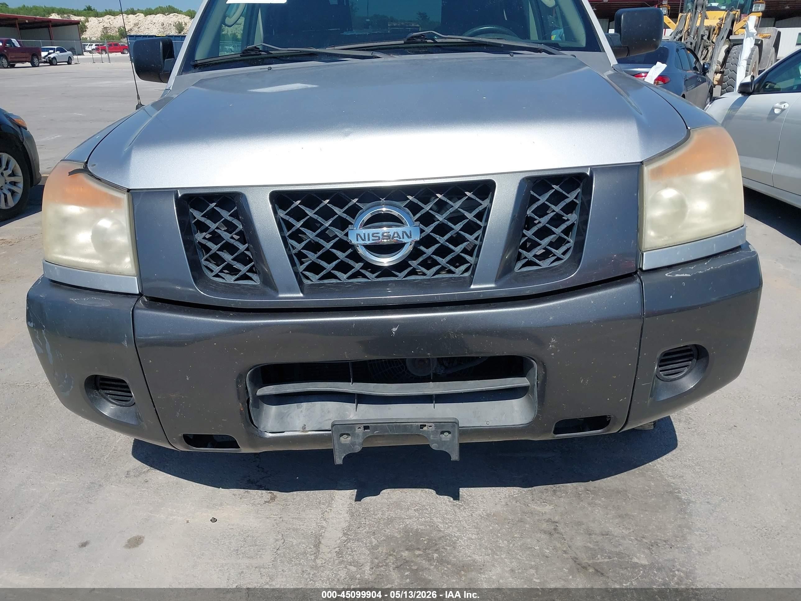 2008 Nissan Titan Xe Silver vin: 1N6BA07G88N312233
