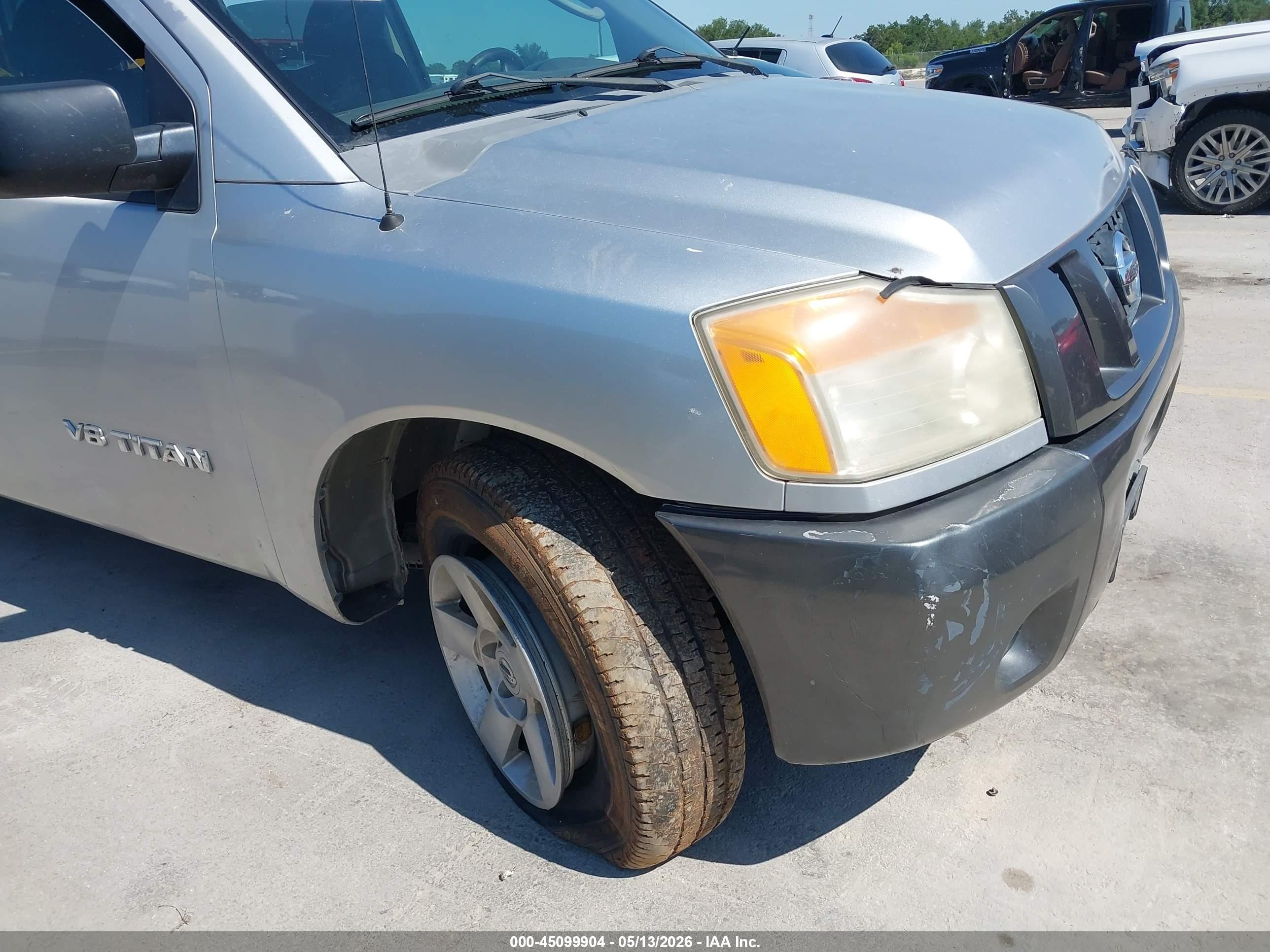 2008 Nissan Titan Xe Silver vin: 1N6BA07G88N312233