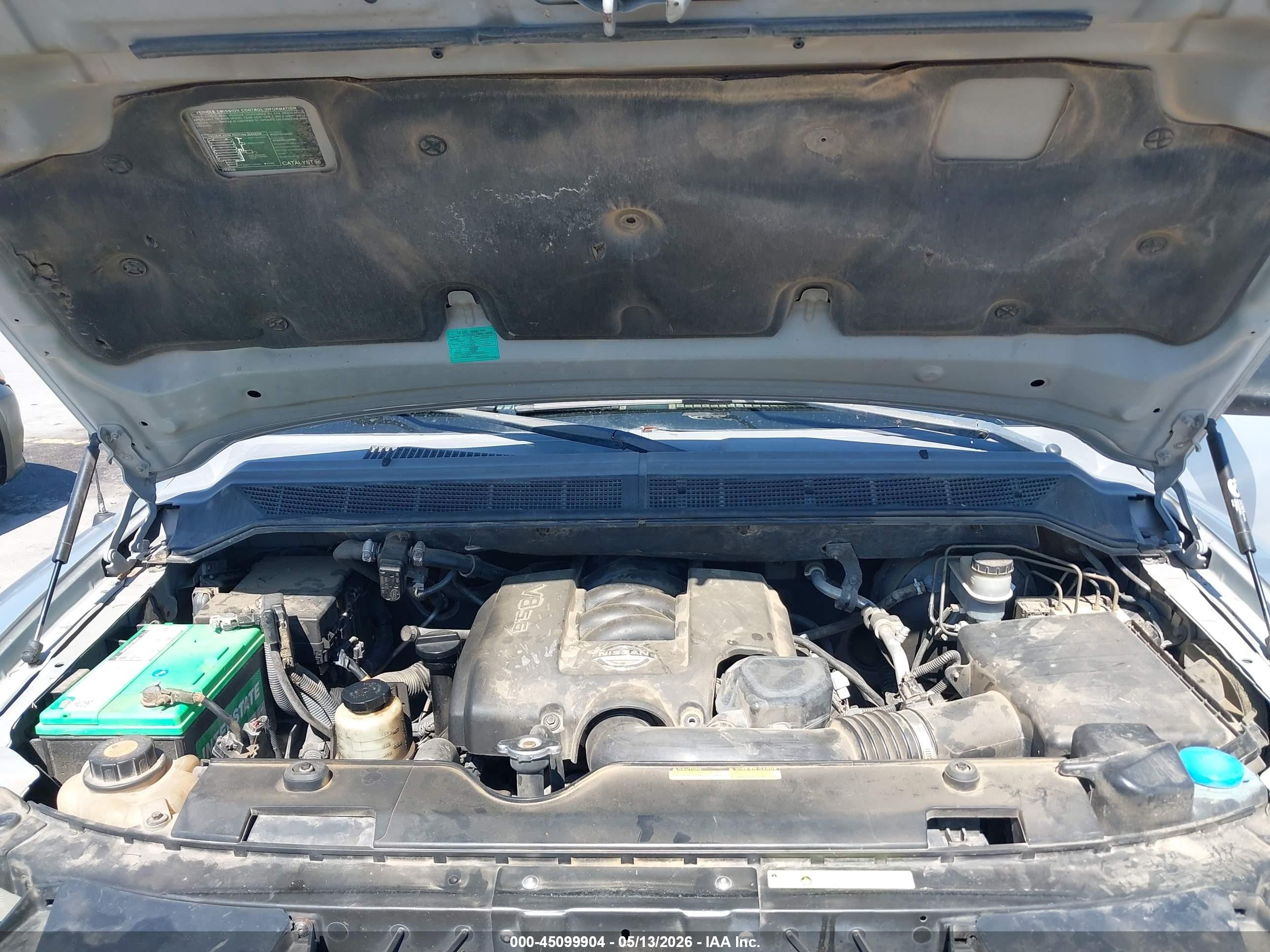2008 Nissan Titan Xe Silver vin: 1N6BA07G88N312233