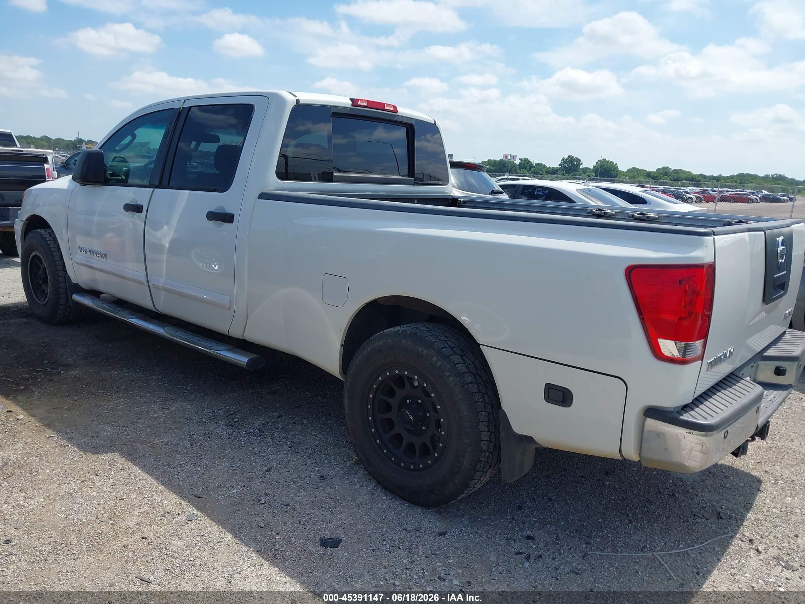 2008 Nissan Titan Se White vin: 1N6BA07G88N320221