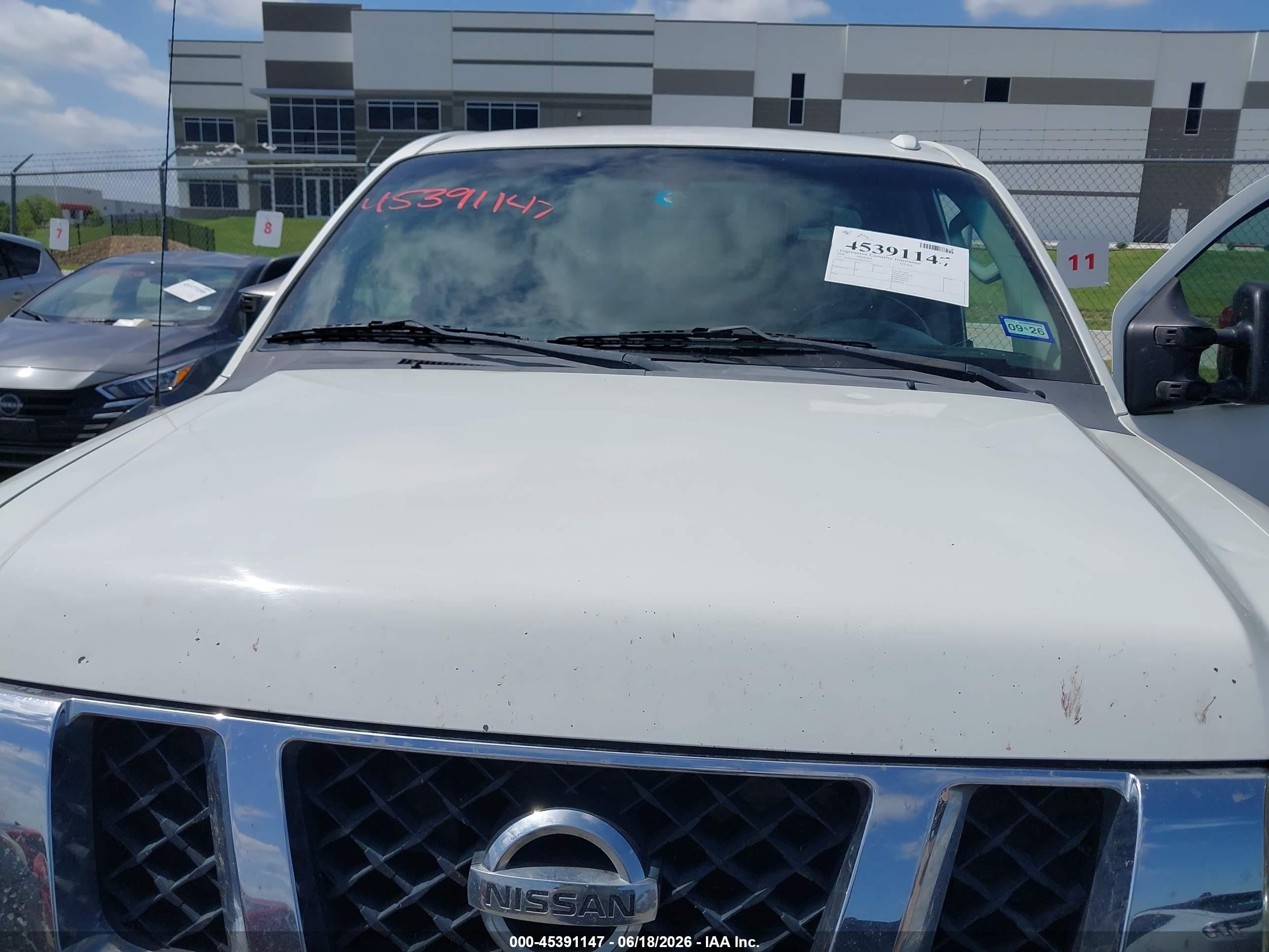 2008 Nissan Titan Se White vin: 1N6BA07G88N320221