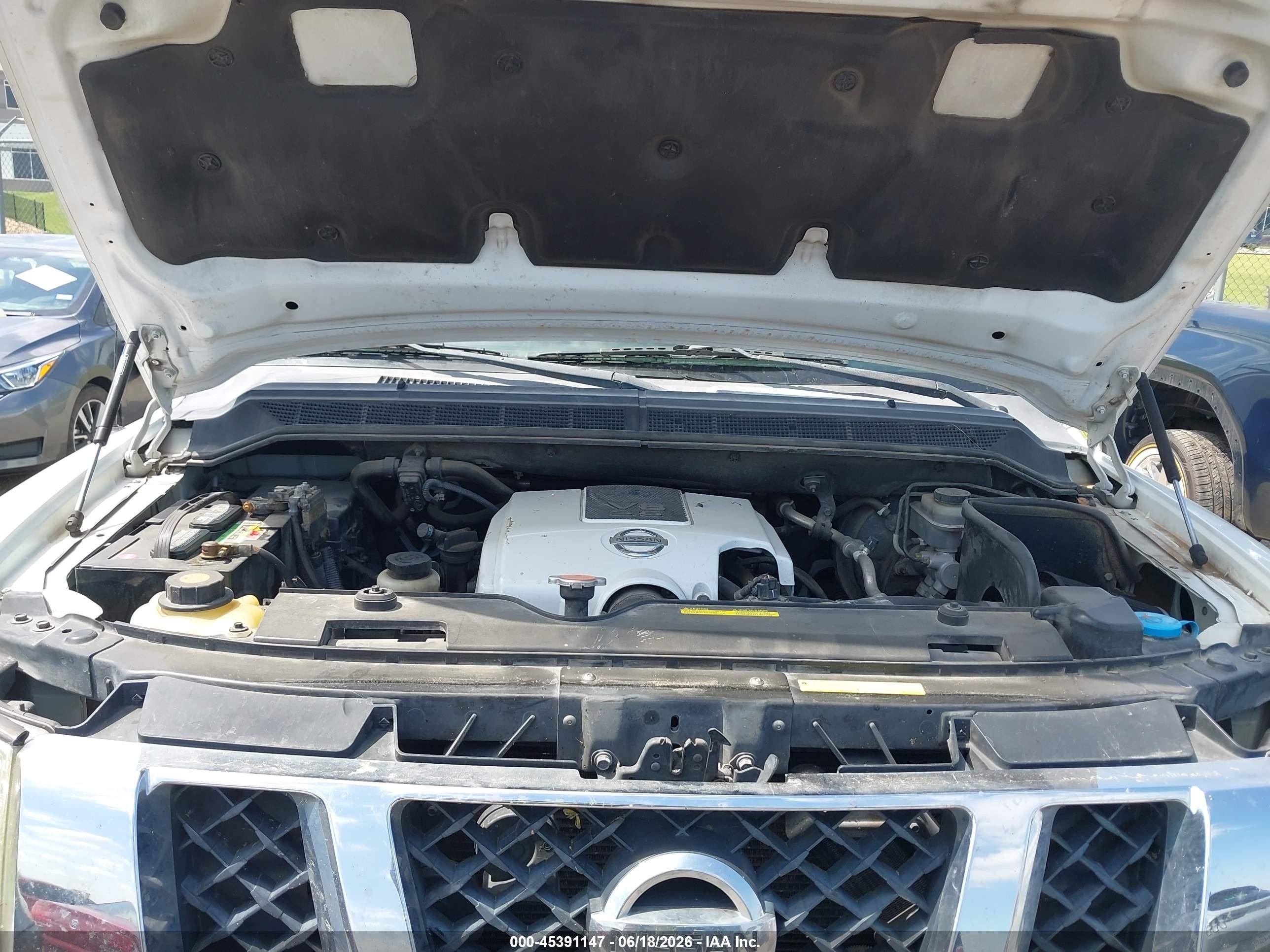 2008 Nissan Titan Se White vin: 1N6BA07G88N320221