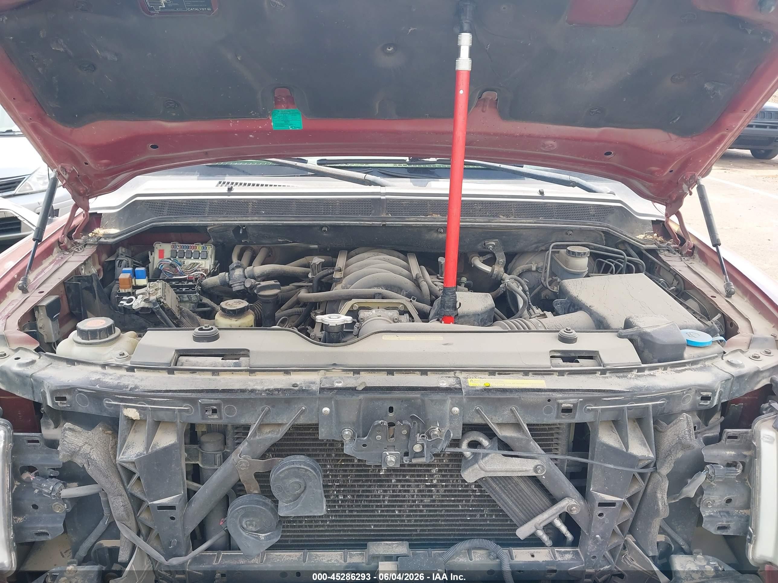 2008 Nissan Titan Se Бордовый vin: 1N6BA07GX8N318180