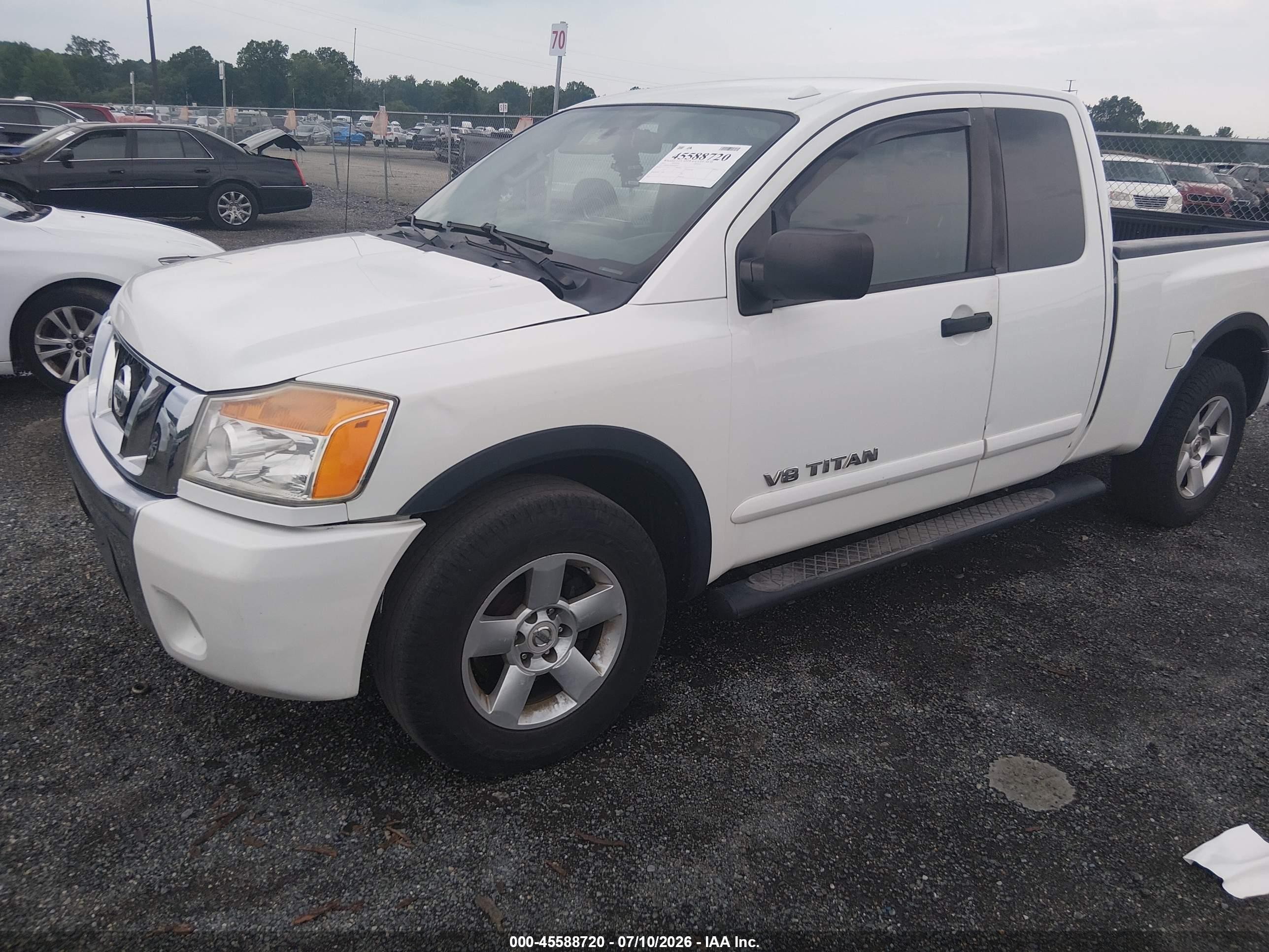2015 Nissan Titan Sv White vin: 1N6BA0CA6FN505236