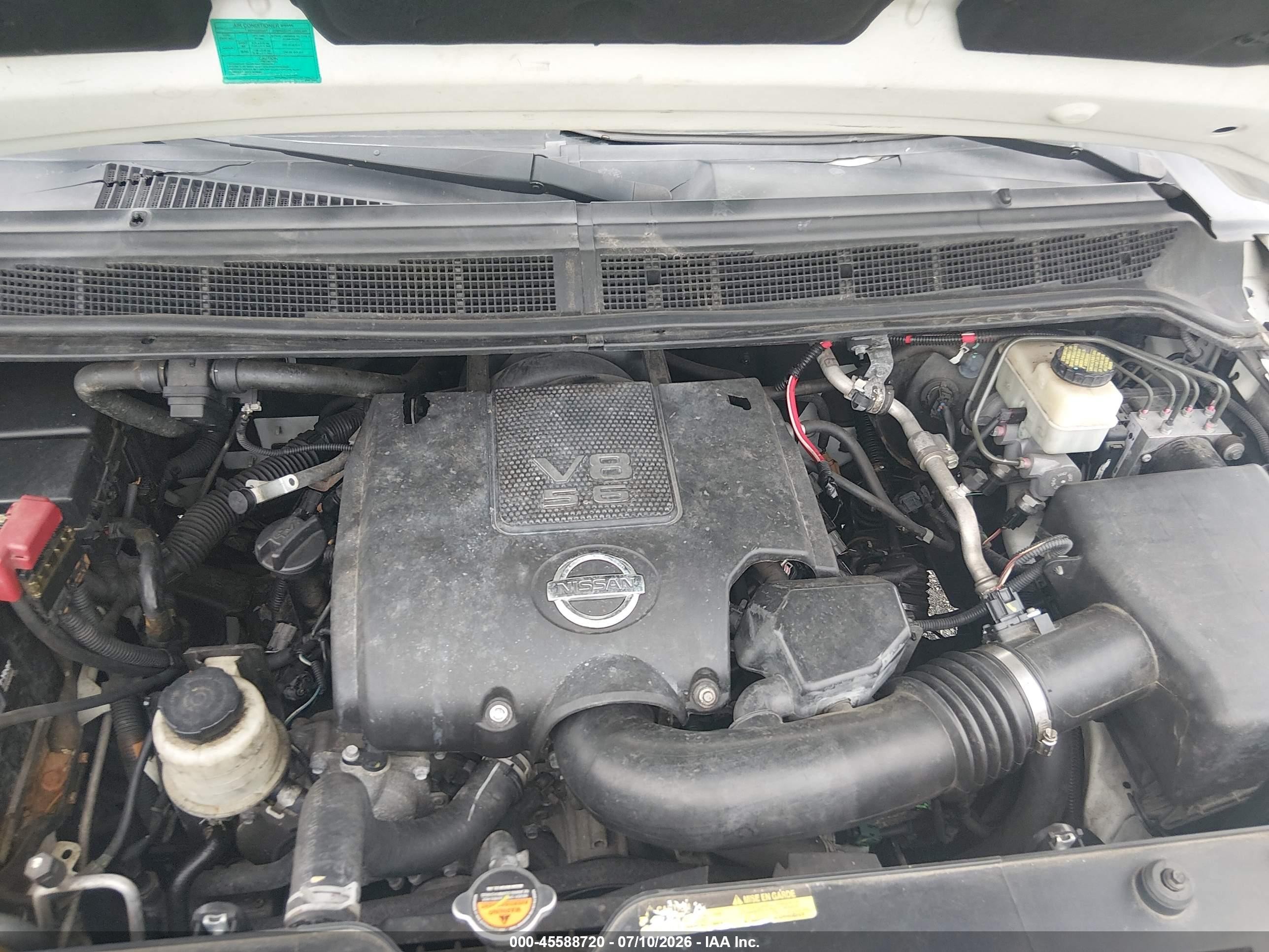 2015 Nissan Titan Sv White vin: 1N6BA0CA6FN505236