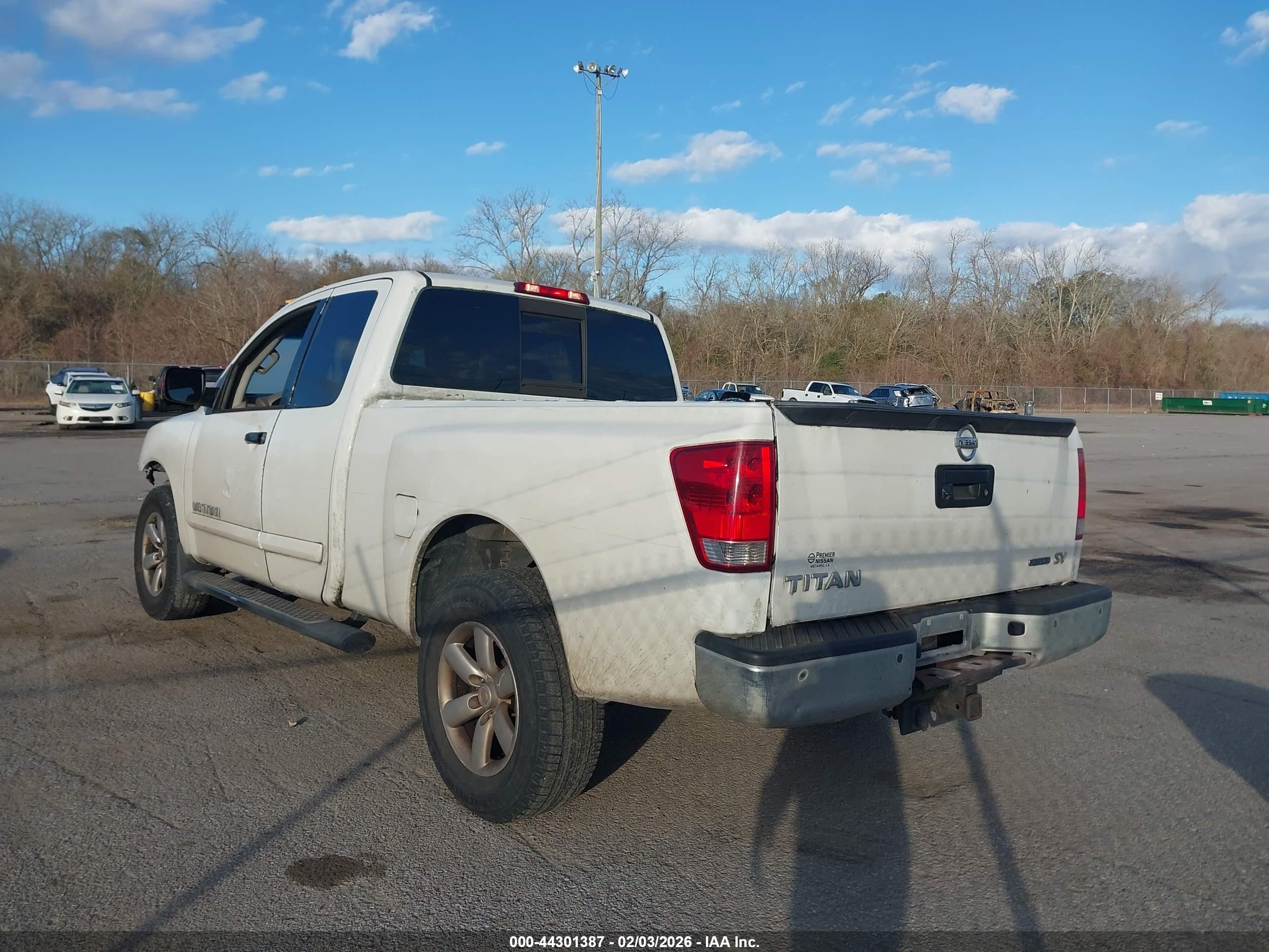 2014 Nissan Titan Sv White vin: 1N6BA0CA7EN504630