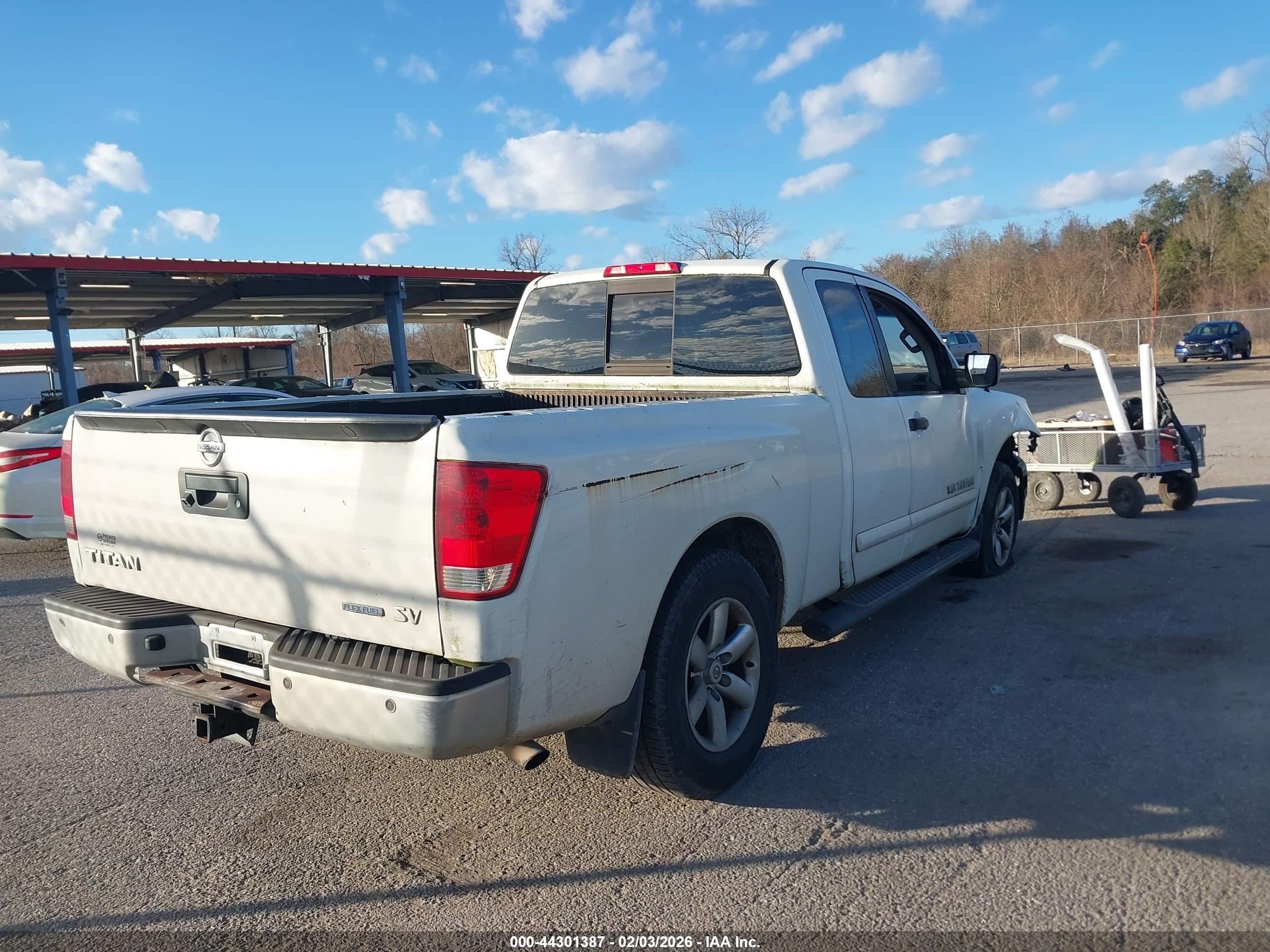 2014 Nissan Titan Sv White vin: 1N6BA0CA7EN504630