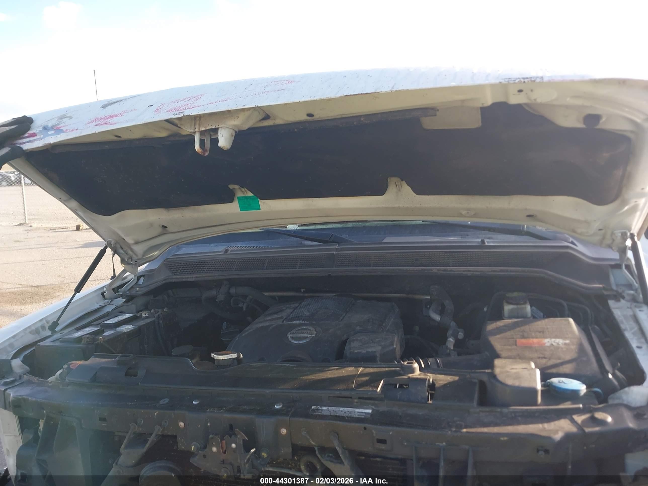 2014 Nissan Titan Sv White vin: 1N6BA0CA7EN504630