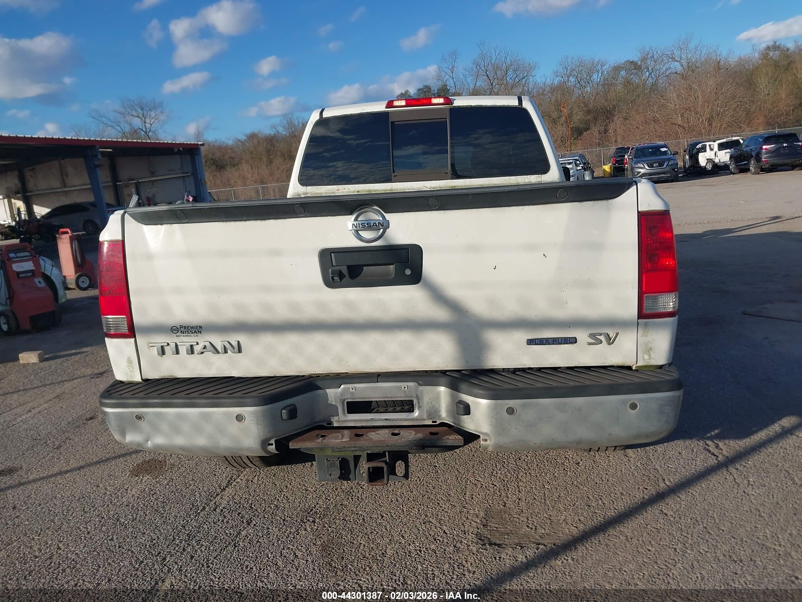2014 Nissan Titan Sv White vin: 1N6BA0CA7EN504630