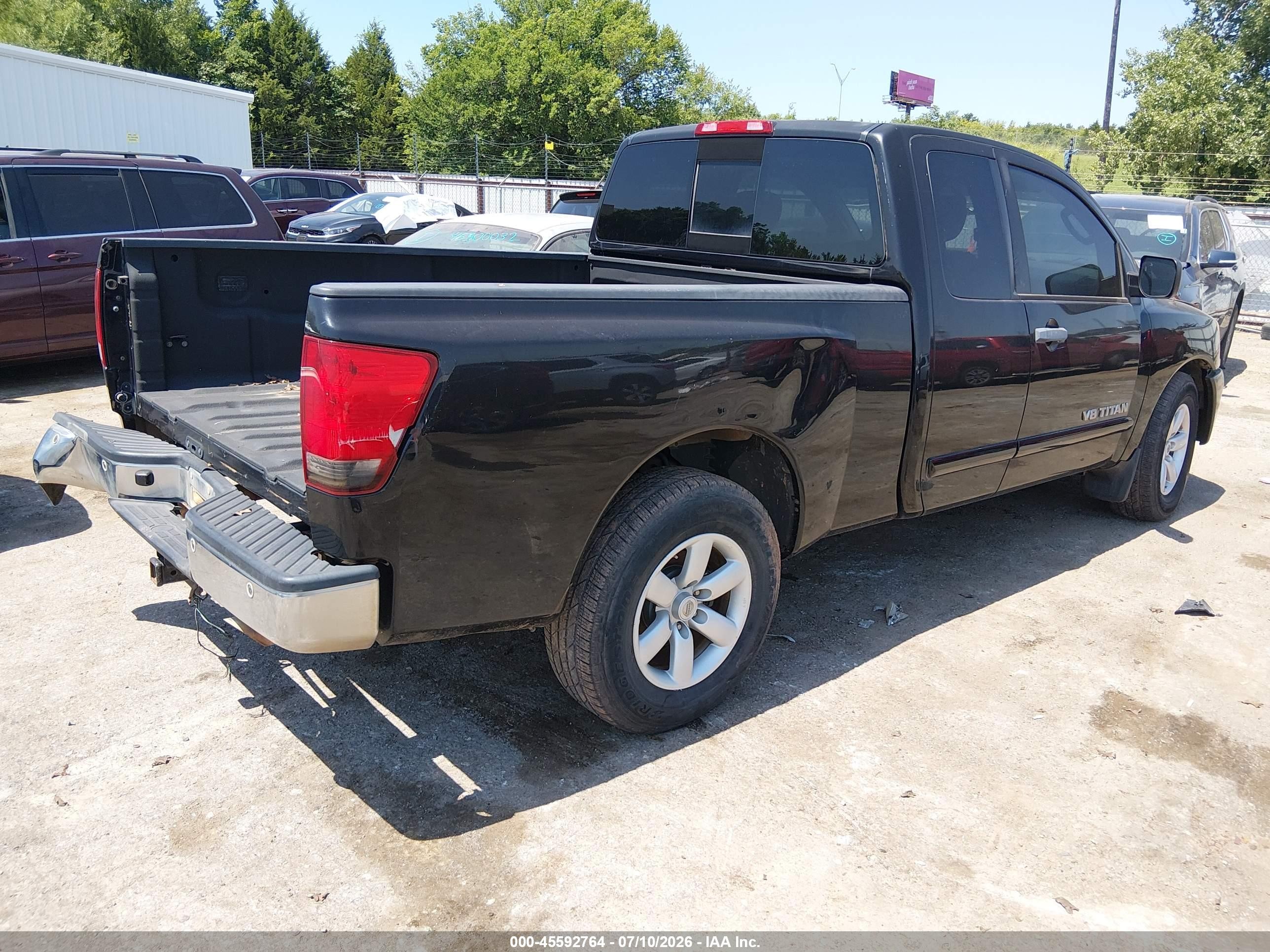 2010 Nissan Titan Se Black vin: 1N6BA0CA9AN321319
