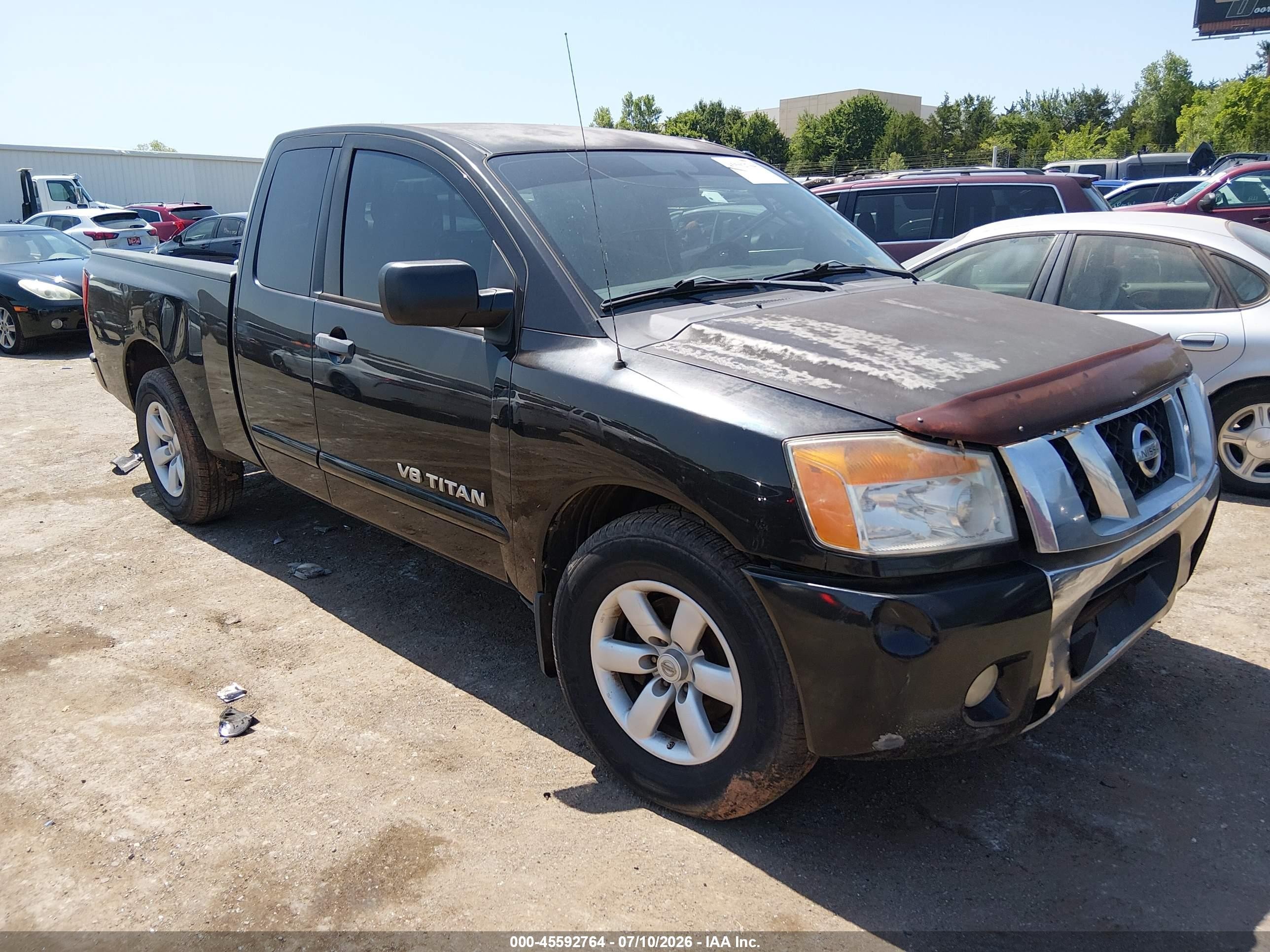 2010 Nissan Titan Se Черный vin: 1N6BA0CA9AN321319