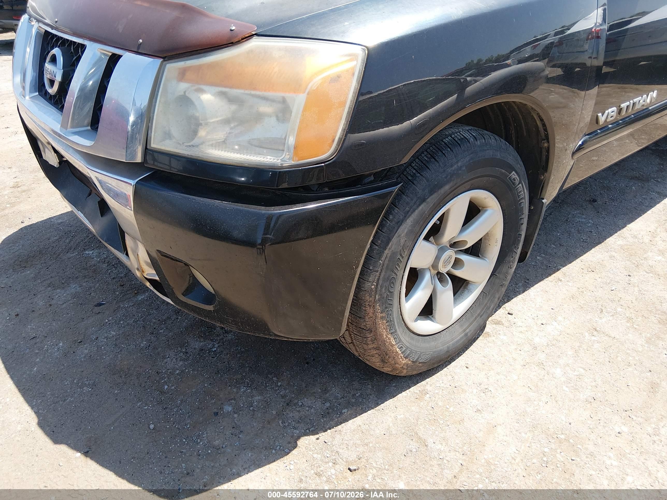2010 Nissan Titan Se Black vin: 1N6BA0CA9AN321319