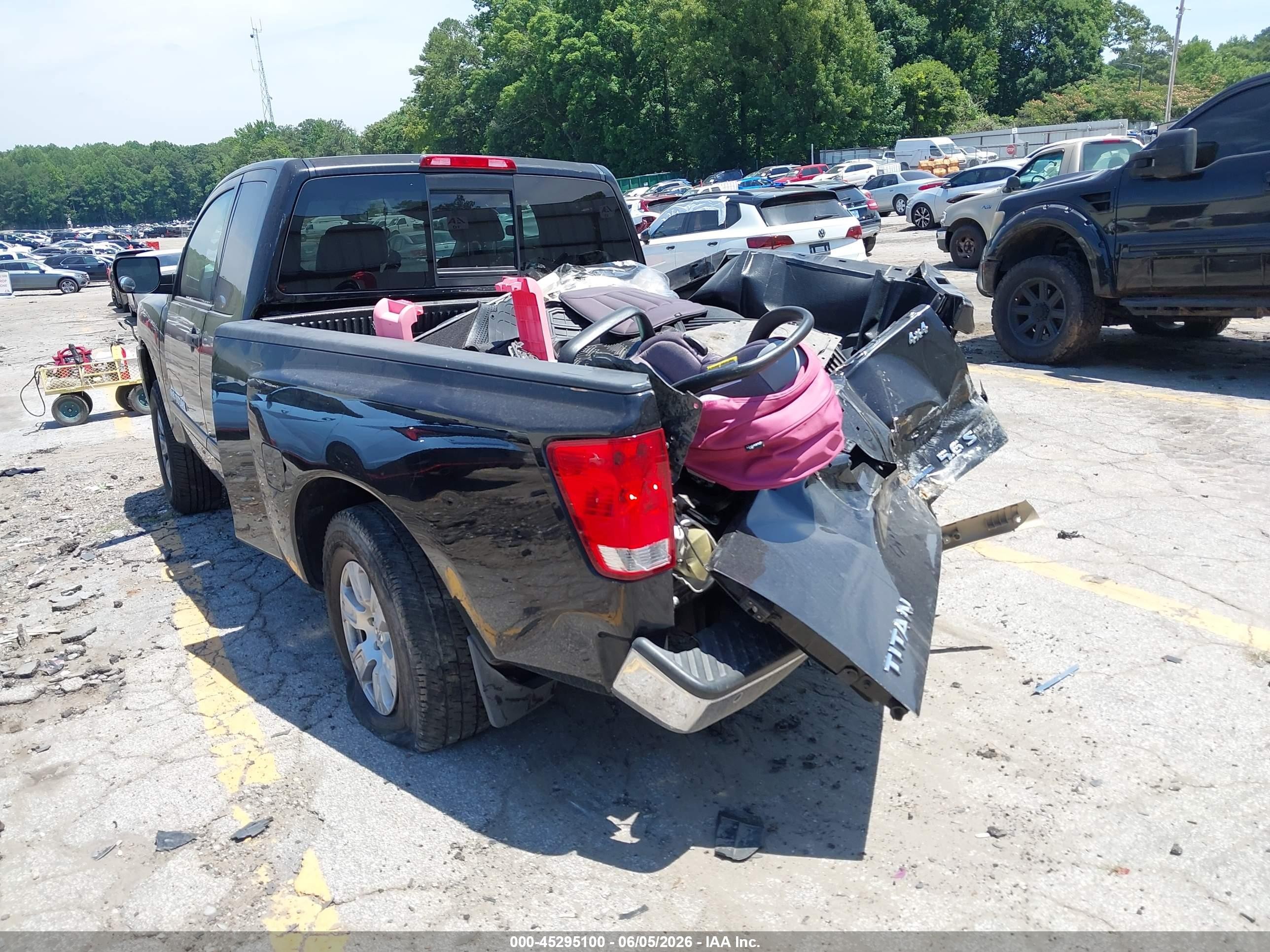 2010 Nissan Titan Se Black vin: 1N6BA0CC0AN310193