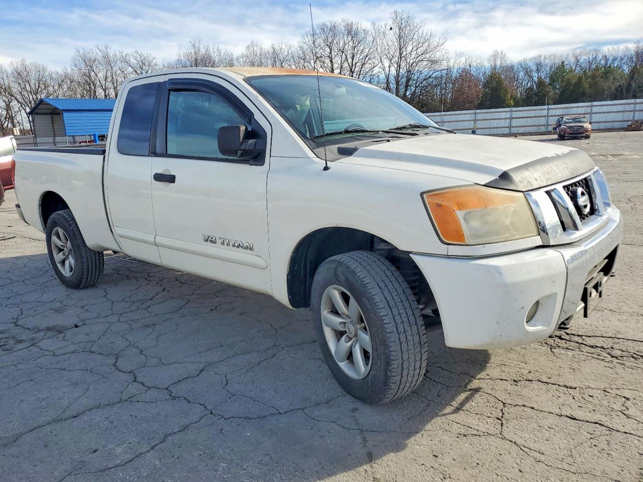 2010 Nissan Titan Xe White vin: 1N6BA0CC6AN312434