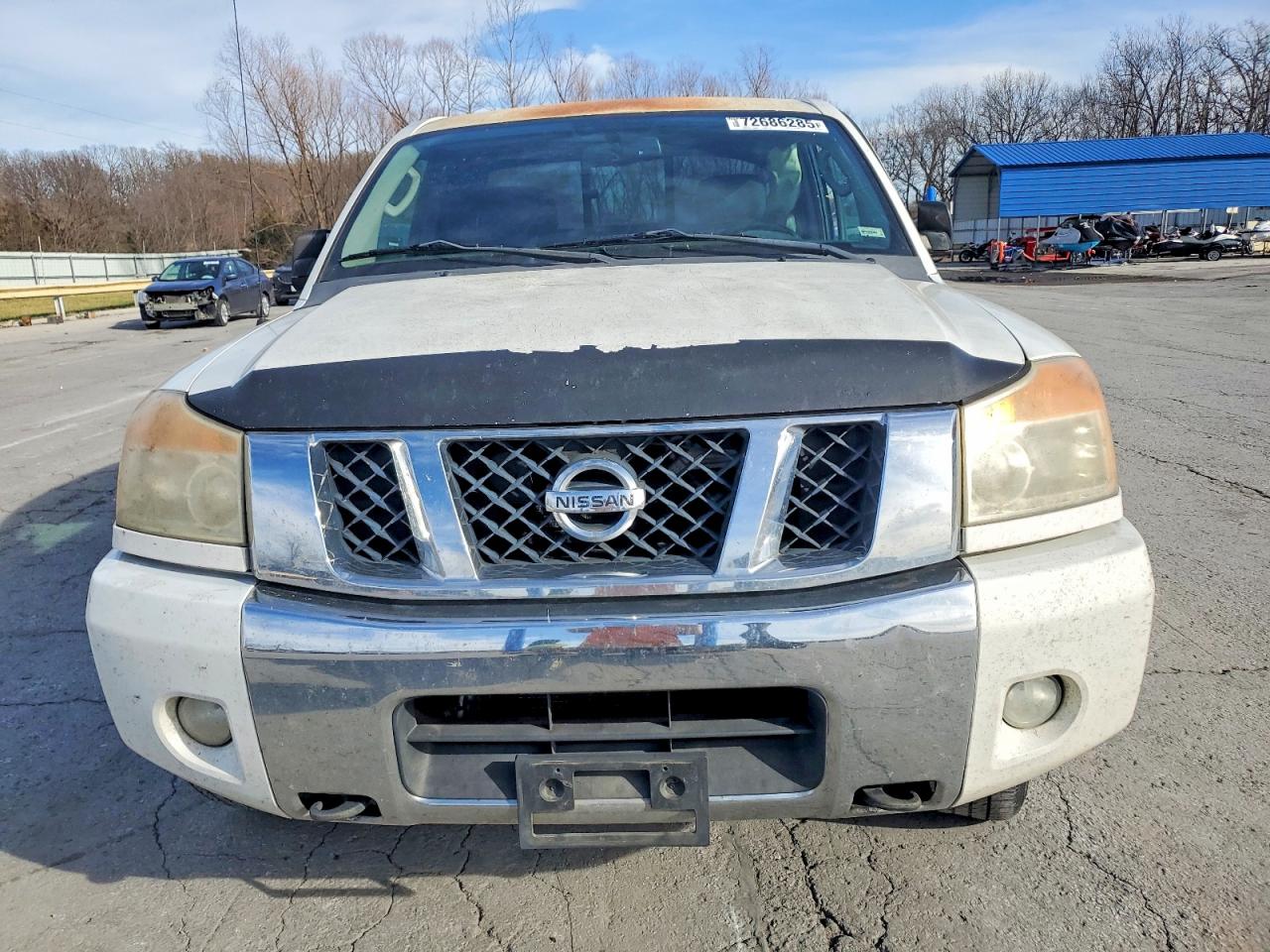 2010 Nissan Titan Xe White vin: 1N6BA0CC6AN312434