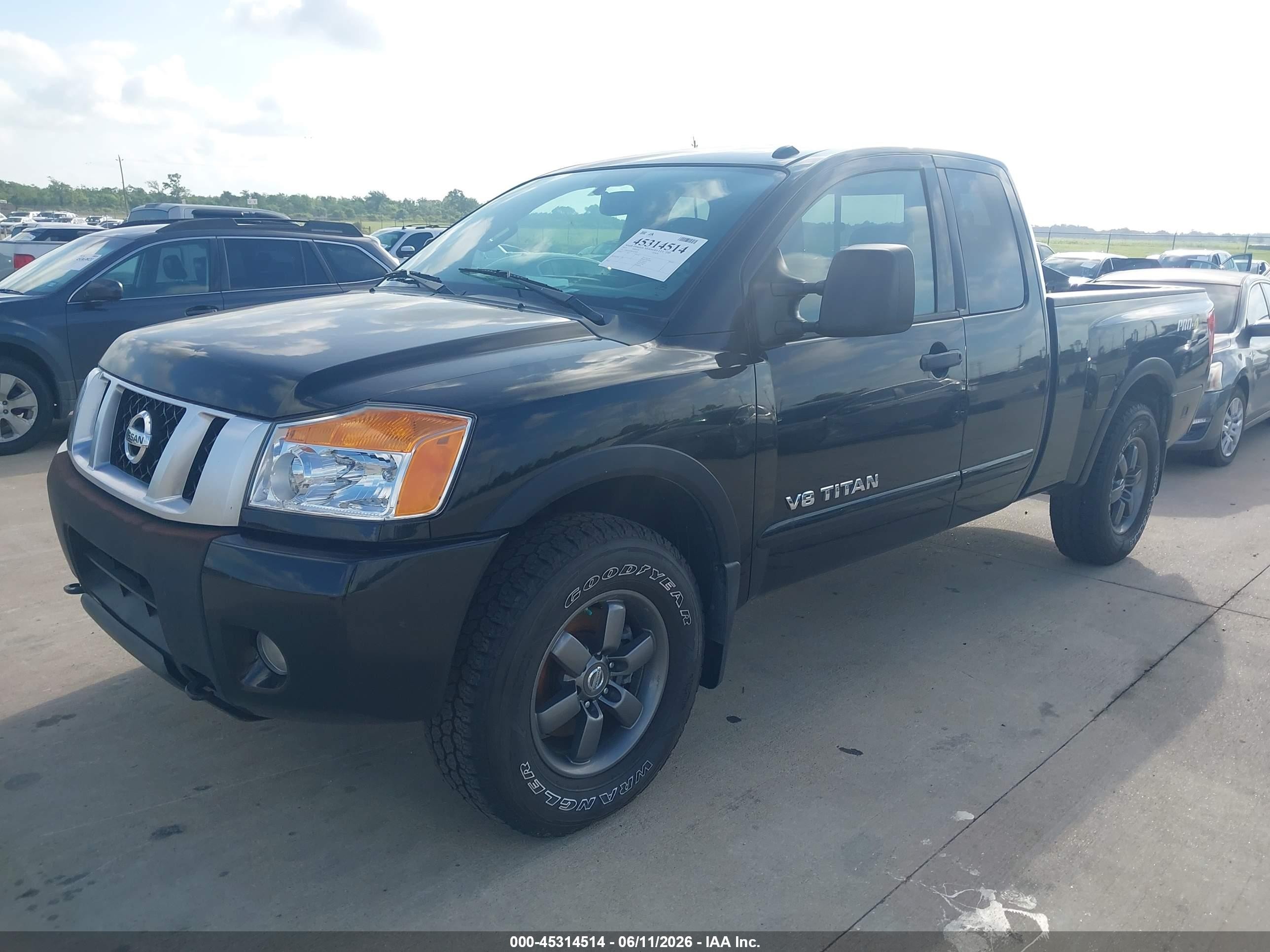 2014 Nissan Titan Pro-4x/s/sv Черный vin: 1N6BA0CC6EN514809