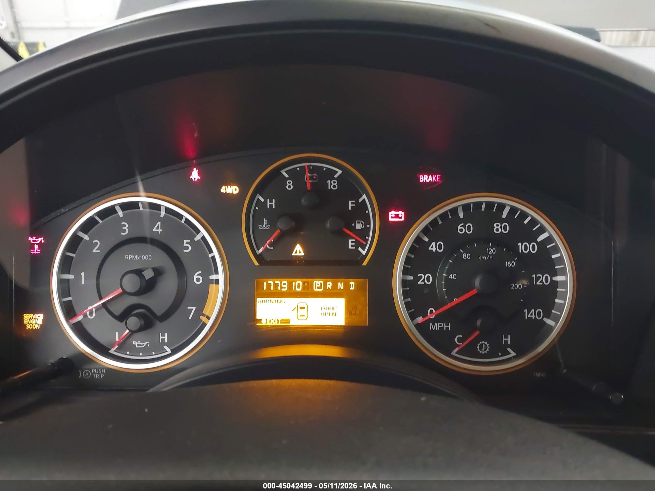 2011 Nissan Titan Sv Gray vin: 1N6BA0CC7BN325775
