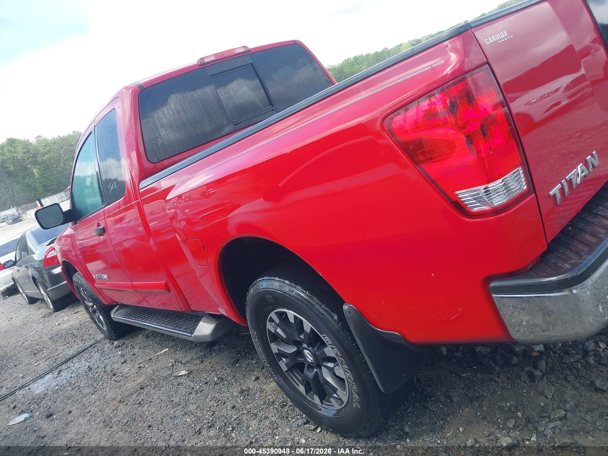 2012 Nissan Titan Sv Red vin: 1N6BA0CC7CN304037