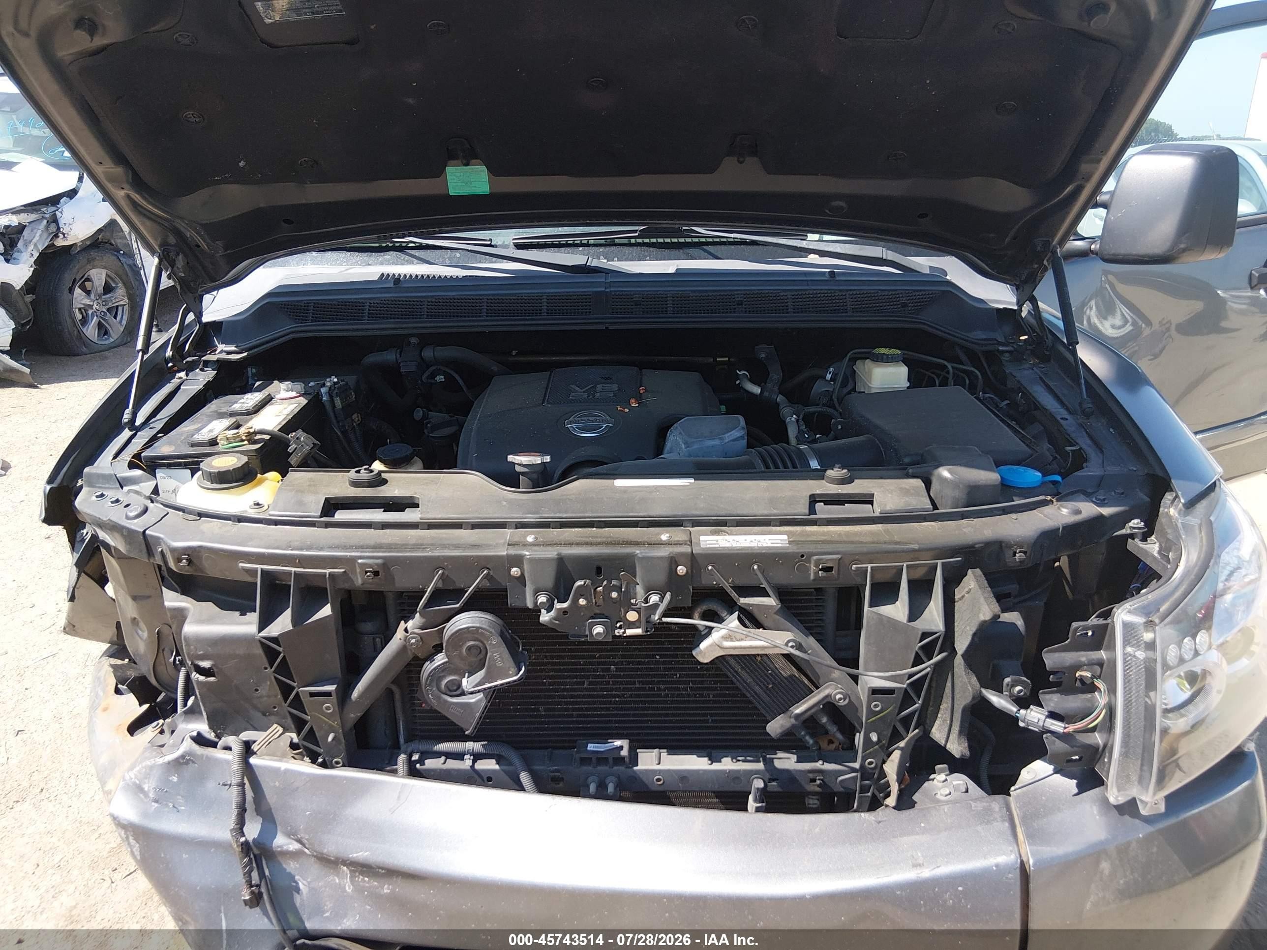 2015 Nissan Titan Pro-4x/s/sv Gray vin: 1N6BA0CC7FN501908