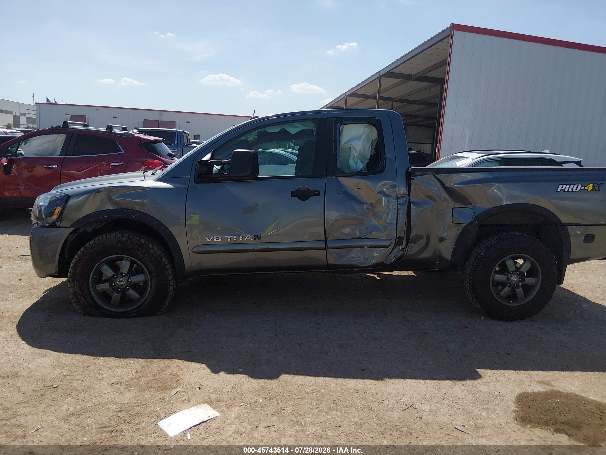 2015 Nissan Titan Pro-4x/s/sv Gray vin: 1N6BA0CC7FN501908