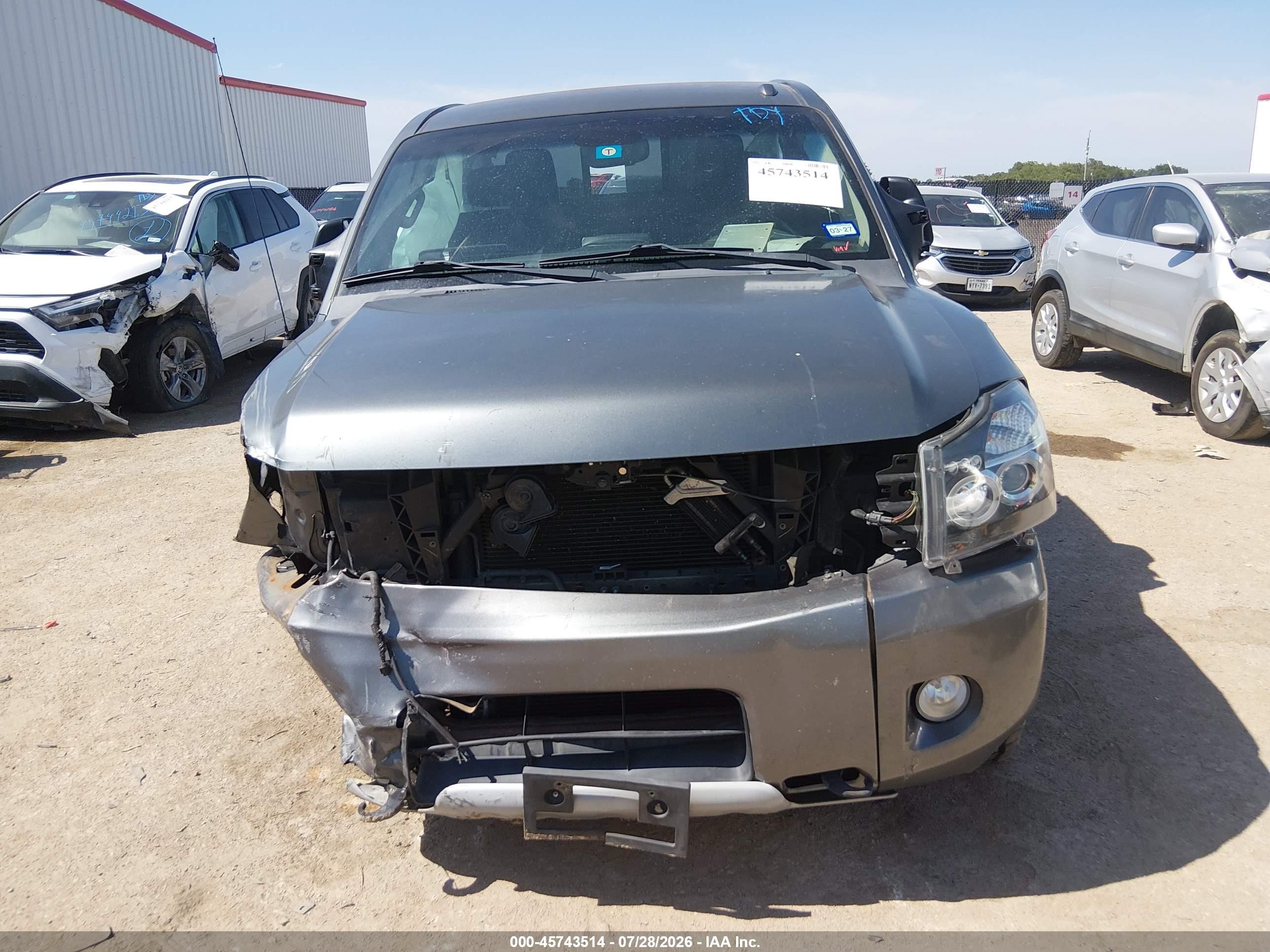 2015 Nissan Titan Pro-4x/s/sv Gray vin: 1N6BA0CC7FN501908