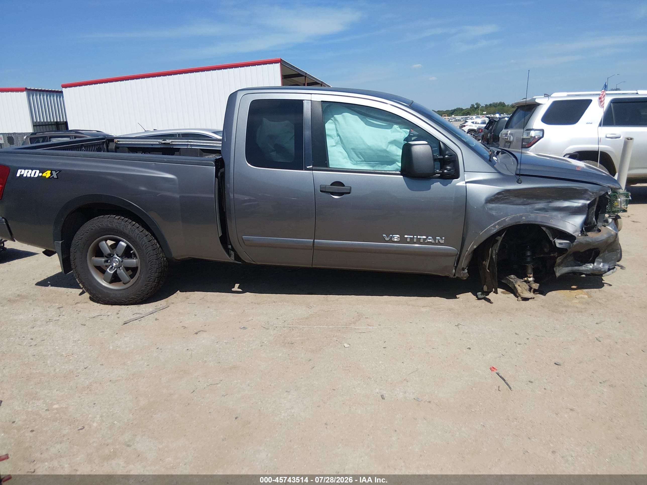 2015 Nissan Titan Pro-4x/s/sv Gray vin: 1N6BA0CC7FN501908