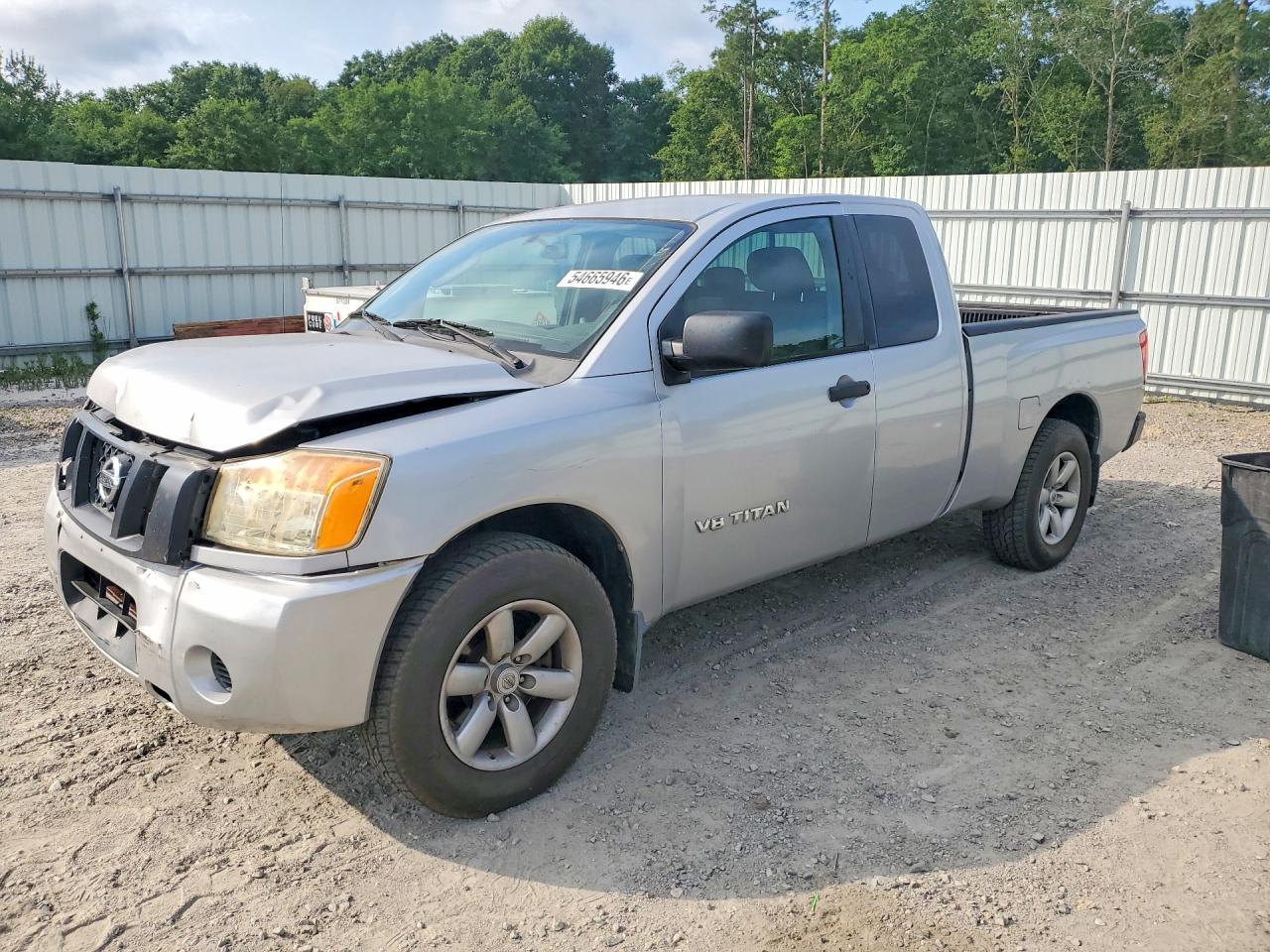 2010 Nissan Titan Xe Silver vin: 1N6BA0CH1AN300025