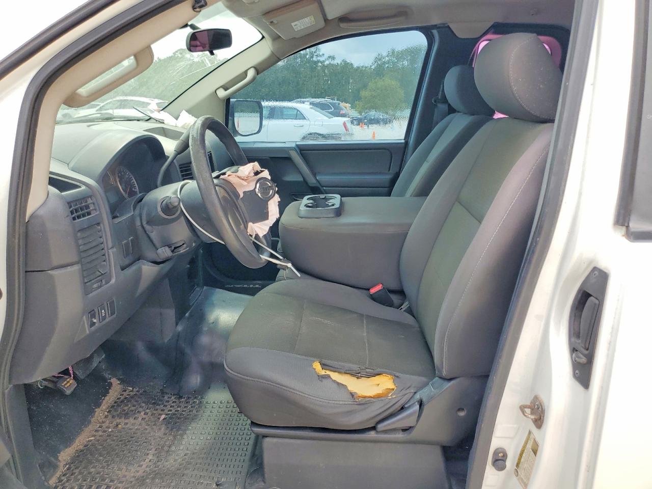 2013 Nissan Titan S White vin: 1N6BA0CH1DN312664