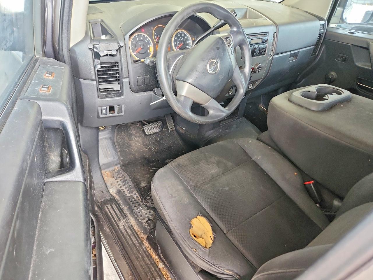 2014 Nissan Titan S Gray vin: 1N6BA0CH2EN507139