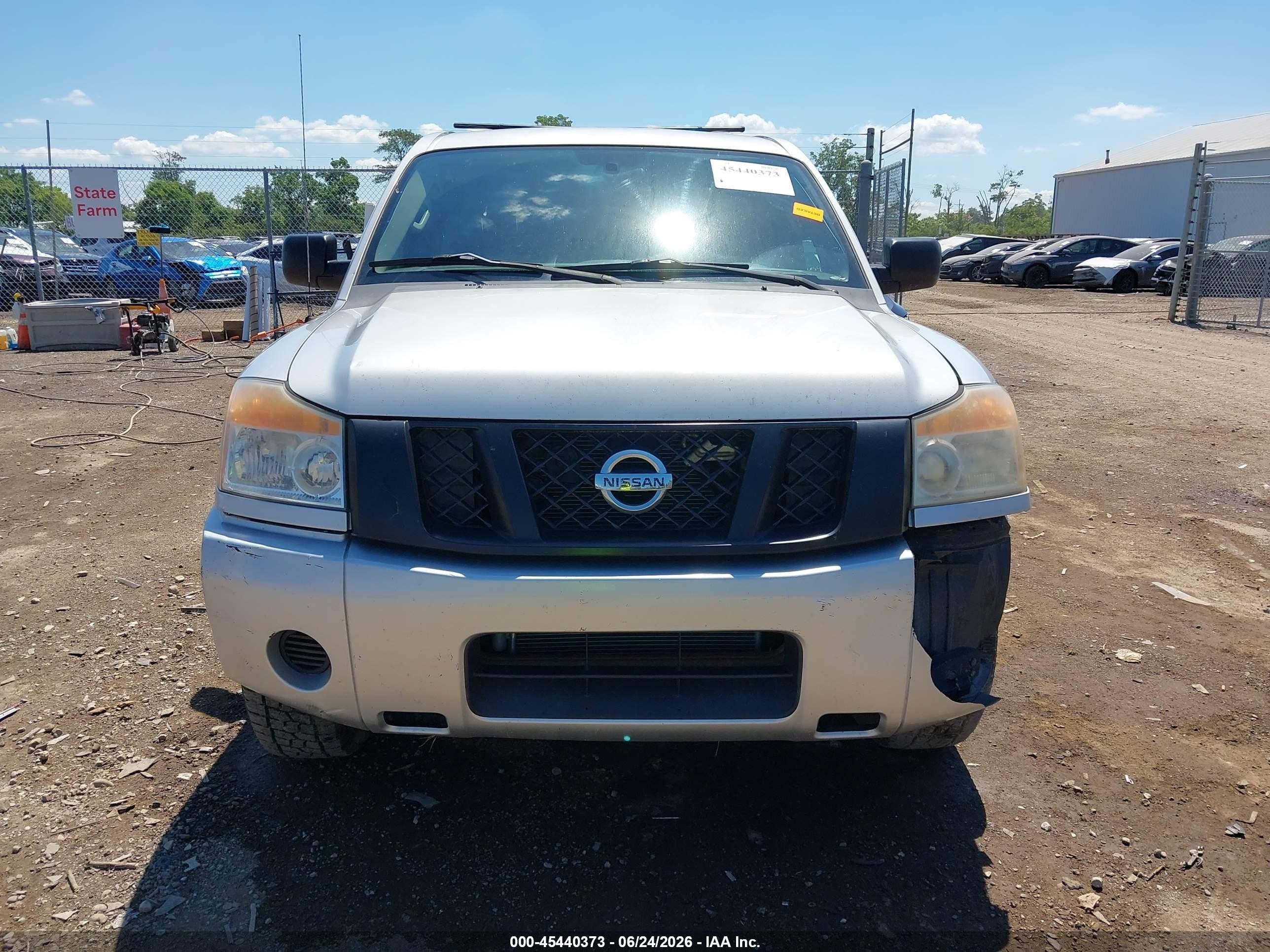 2012 Nissan Titan S Silver vin: 1N6BA0CJ2CN308026