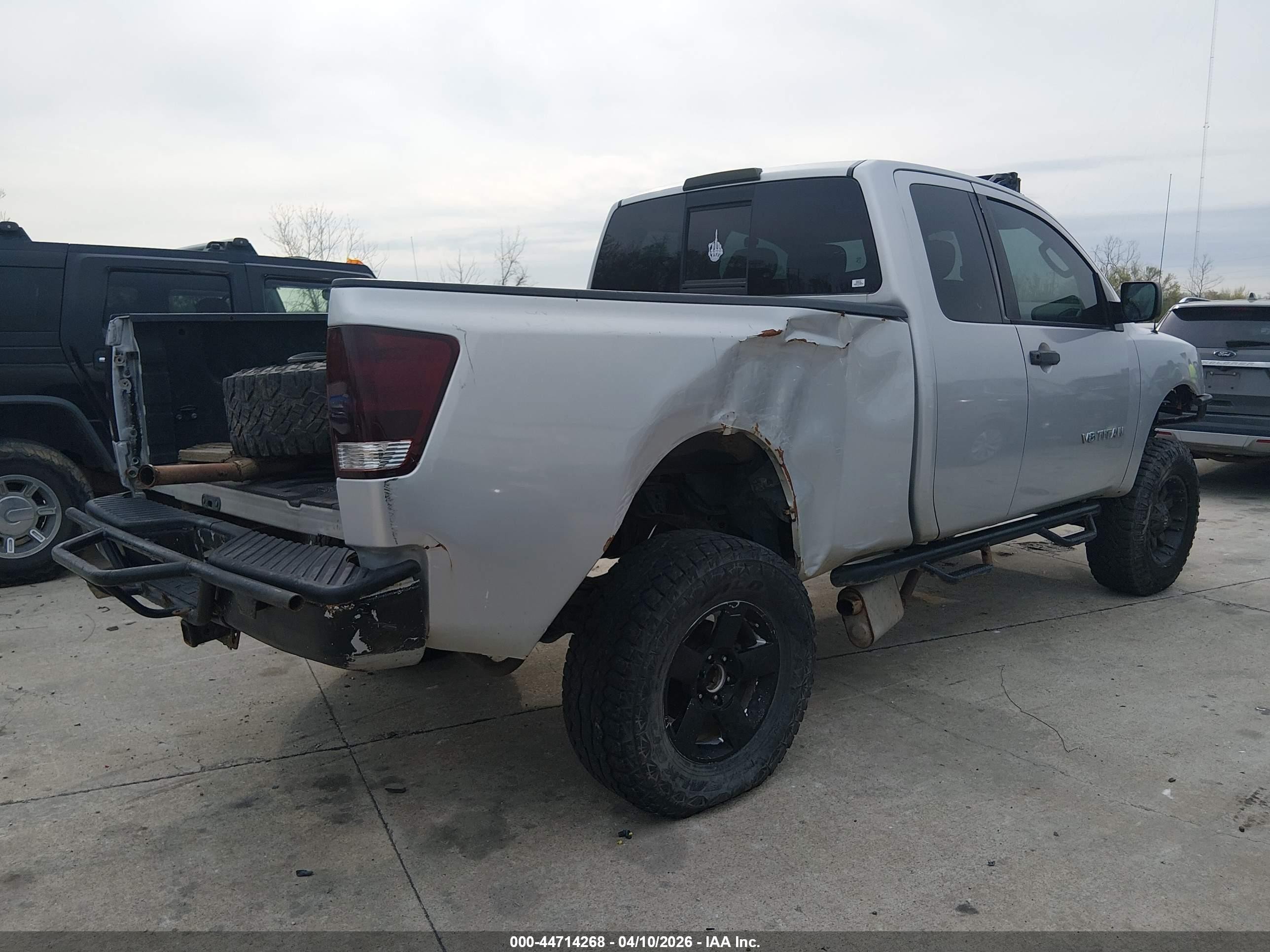 2010 Nissan Titan Xe Серый vin: 1N6BA0CJ4AN309109