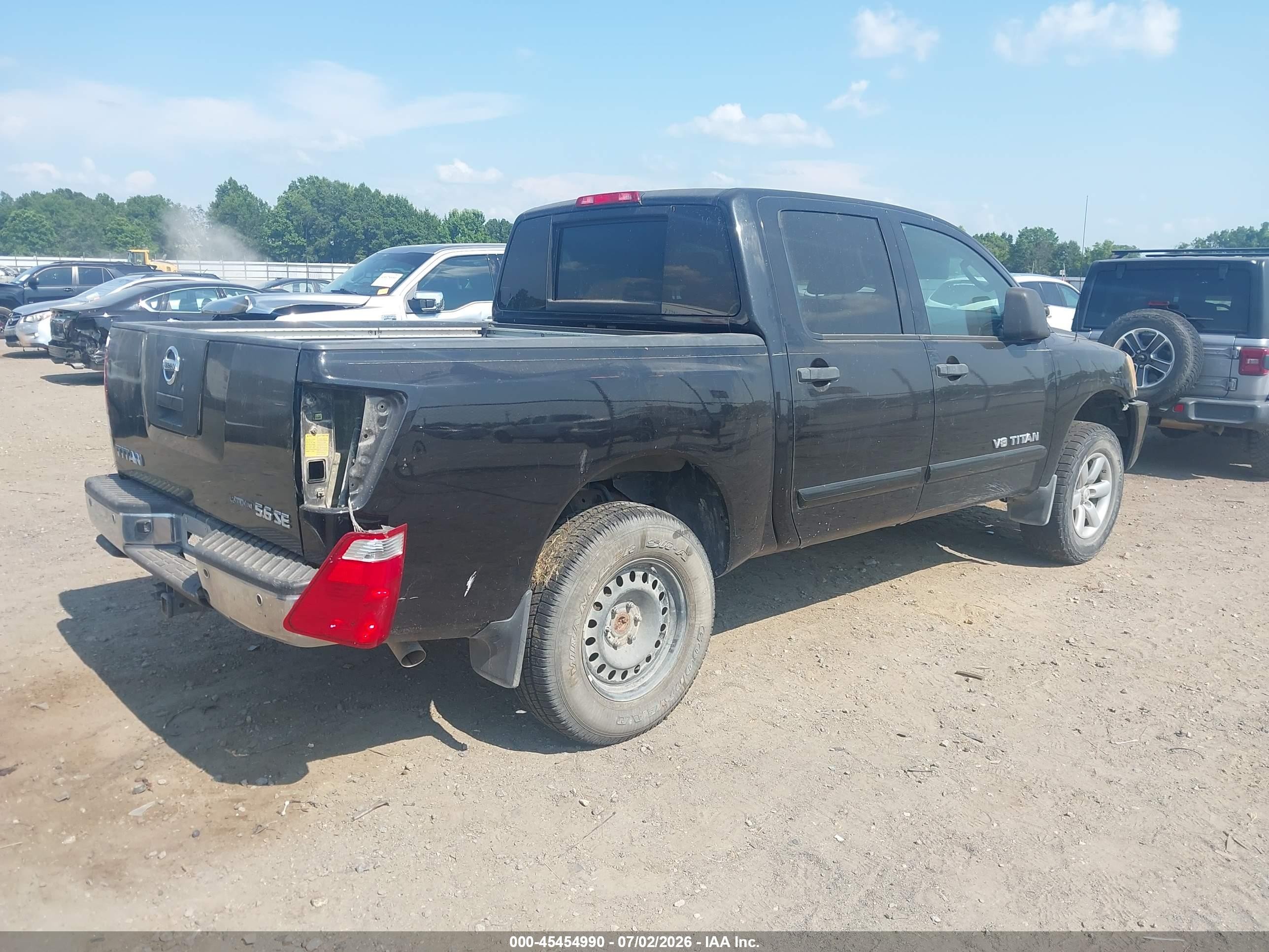 2010 Nissan Titan Se Black vin: 1N6BA0EC0AN311390