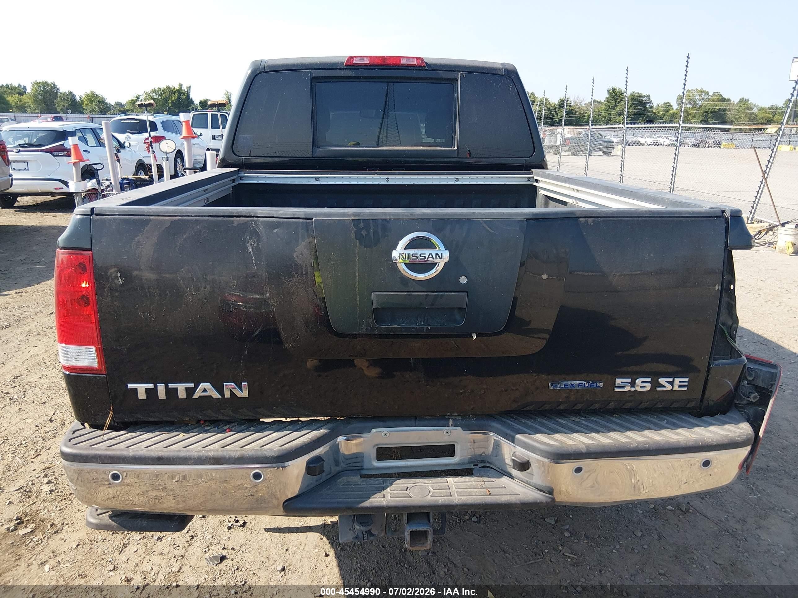 2010 Nissan Titan Se Black vin: 1N6BA0EC0AN311390
