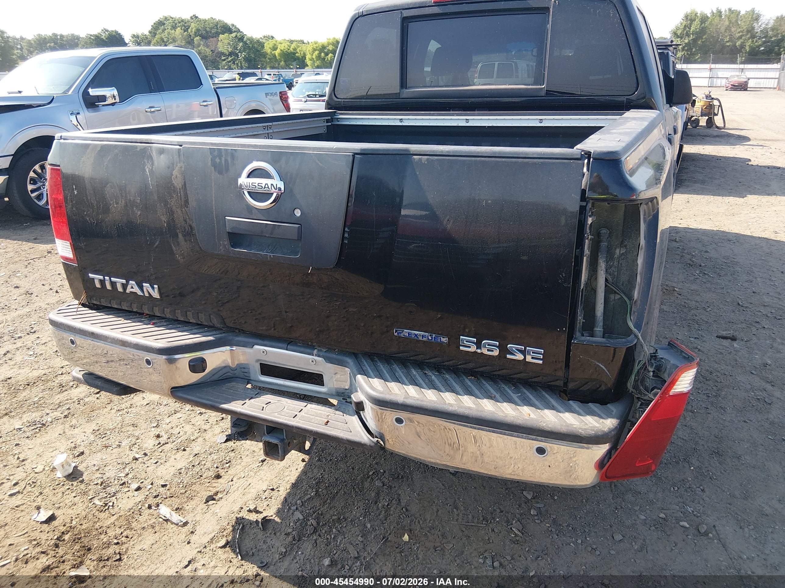 2010 Nissan Titan Se Black vin: 1N6BA0EC0AN311390