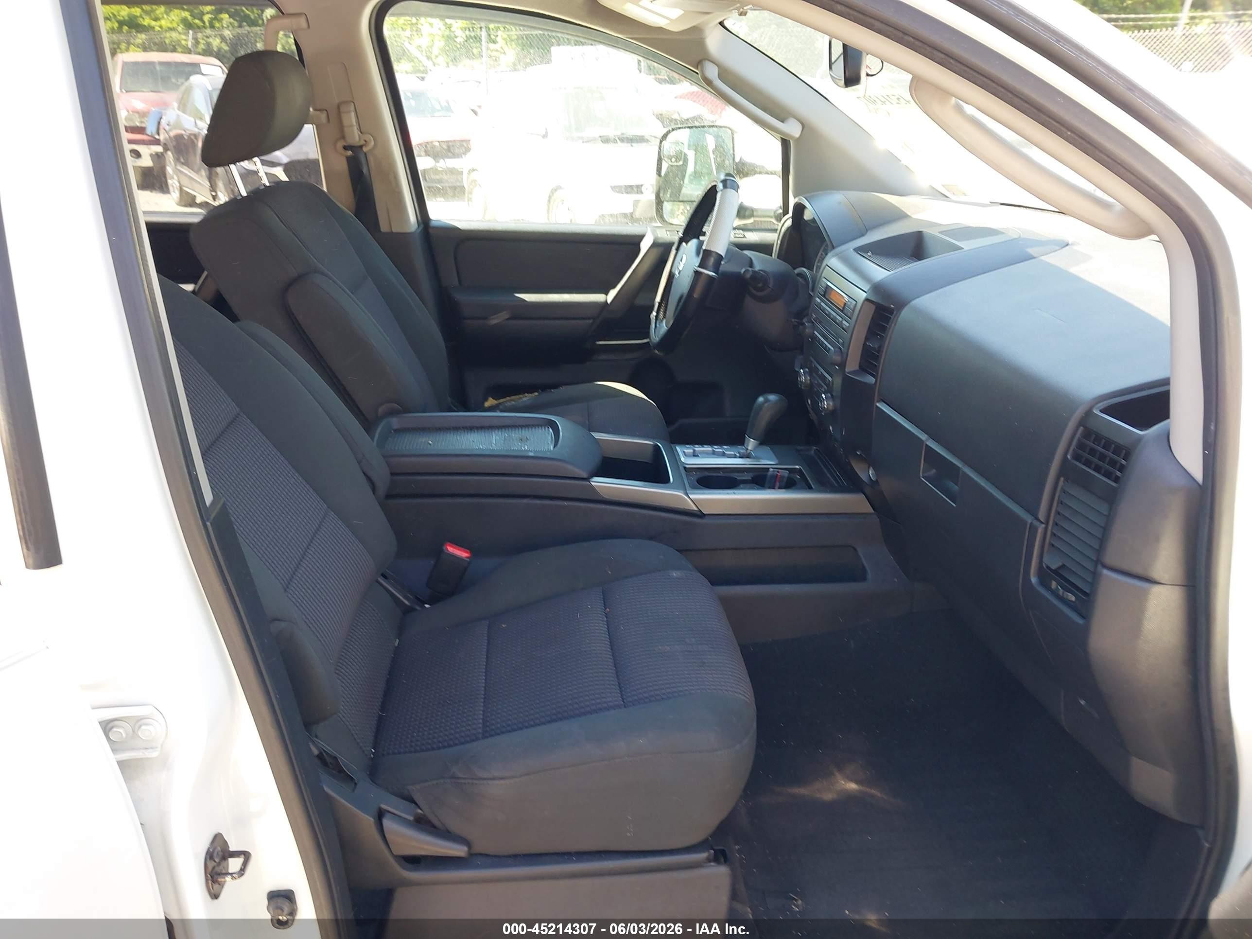 2011 Nissan Titan Sv White vin: 1N6BA0EC0BN303047