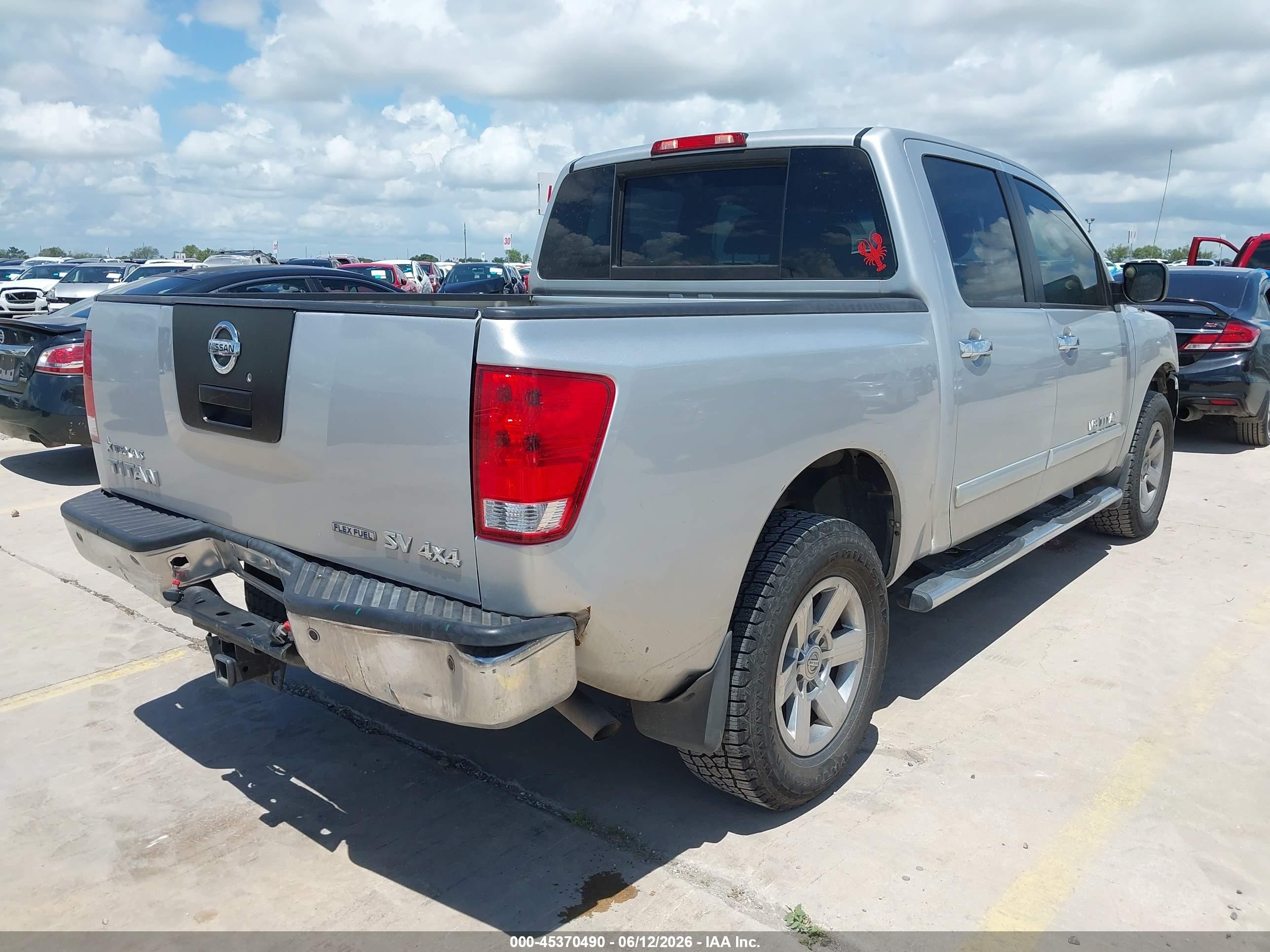 2011 Nissan Titan Sv Silver vin: 1N6BA0EC0BN311861