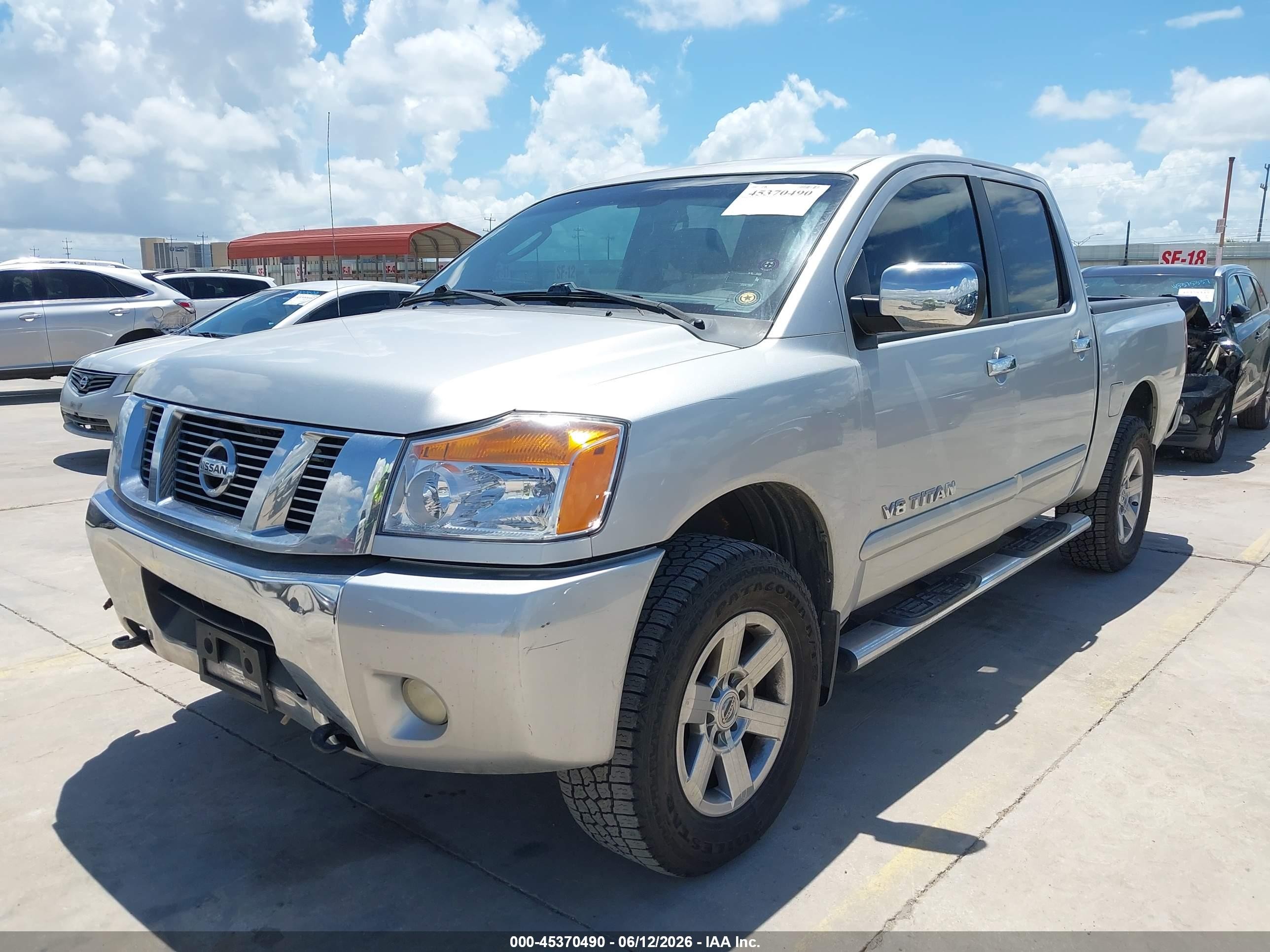 2011 Nissan Titan Sv Silver vin: 1N6BA0EC0BN311861