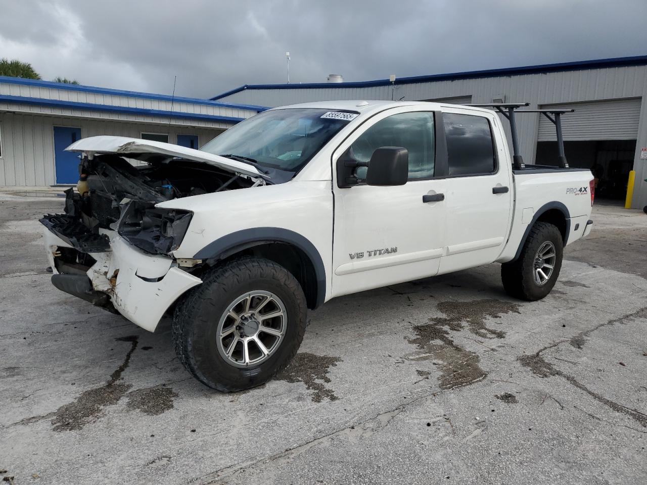 2011 Nissan Titan S White vin: 1N6BA0EC0BN326473