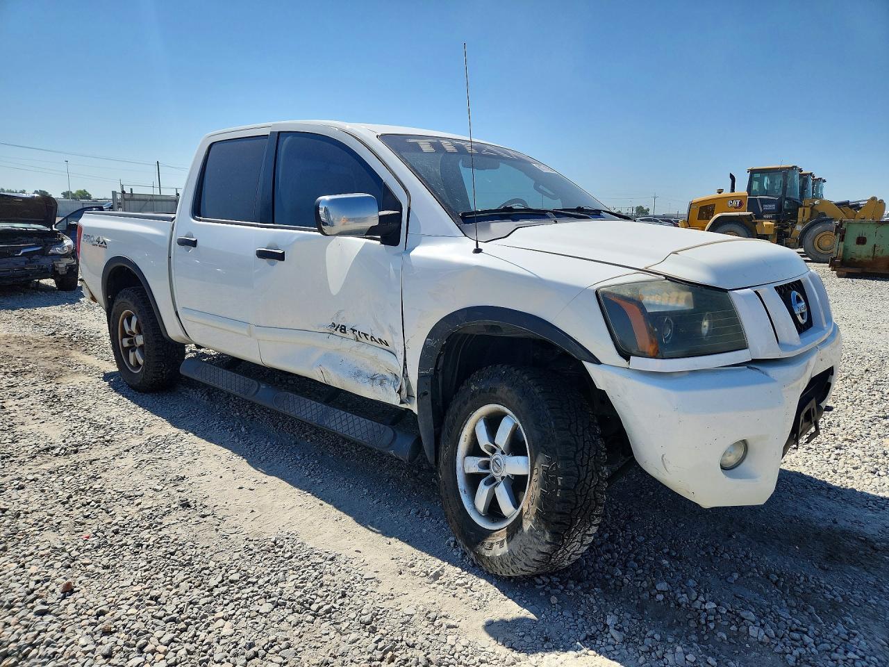 2012 Nissan Titan Sv White vin: 1N6BA0EC0CN300652