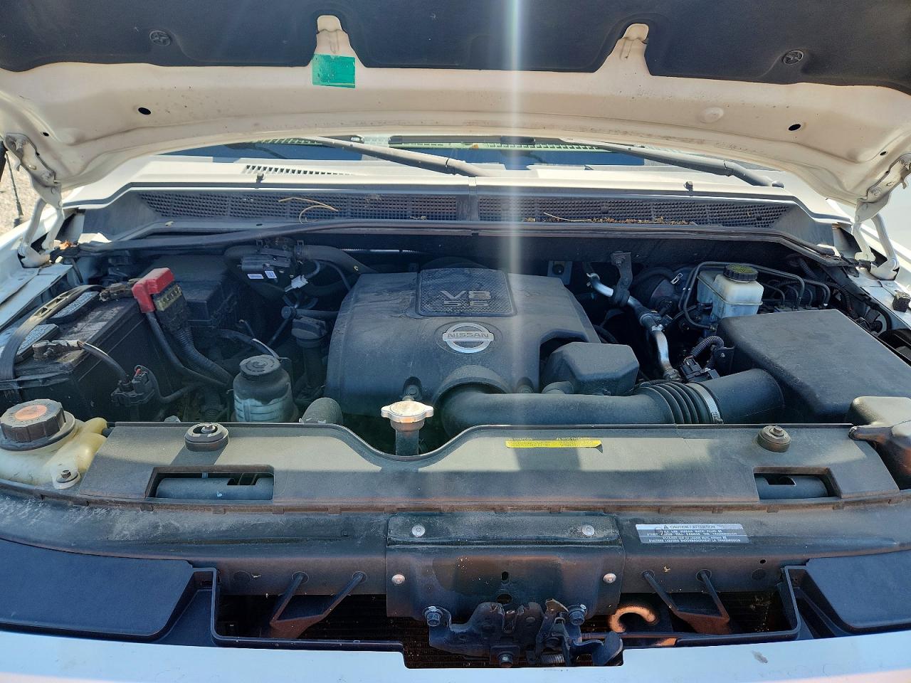 2012 Nissan Titan Sv White vin: 1N6BA0EC0CN300652