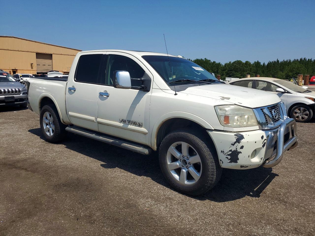 2012 Nissan Titan Sv White vin: 1N6BA0EC0CN320058
