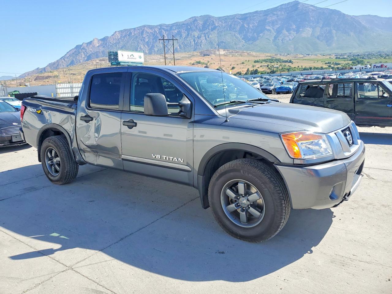 2013 Nissan Titan Sv Gray vin: 1N6BA0EC0DN313225