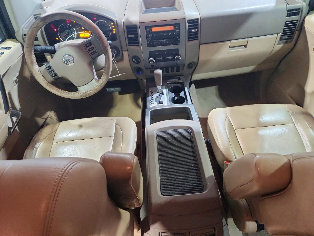 2010 Nissan Titan Se White vin: 1N6BA0EC1AN321457