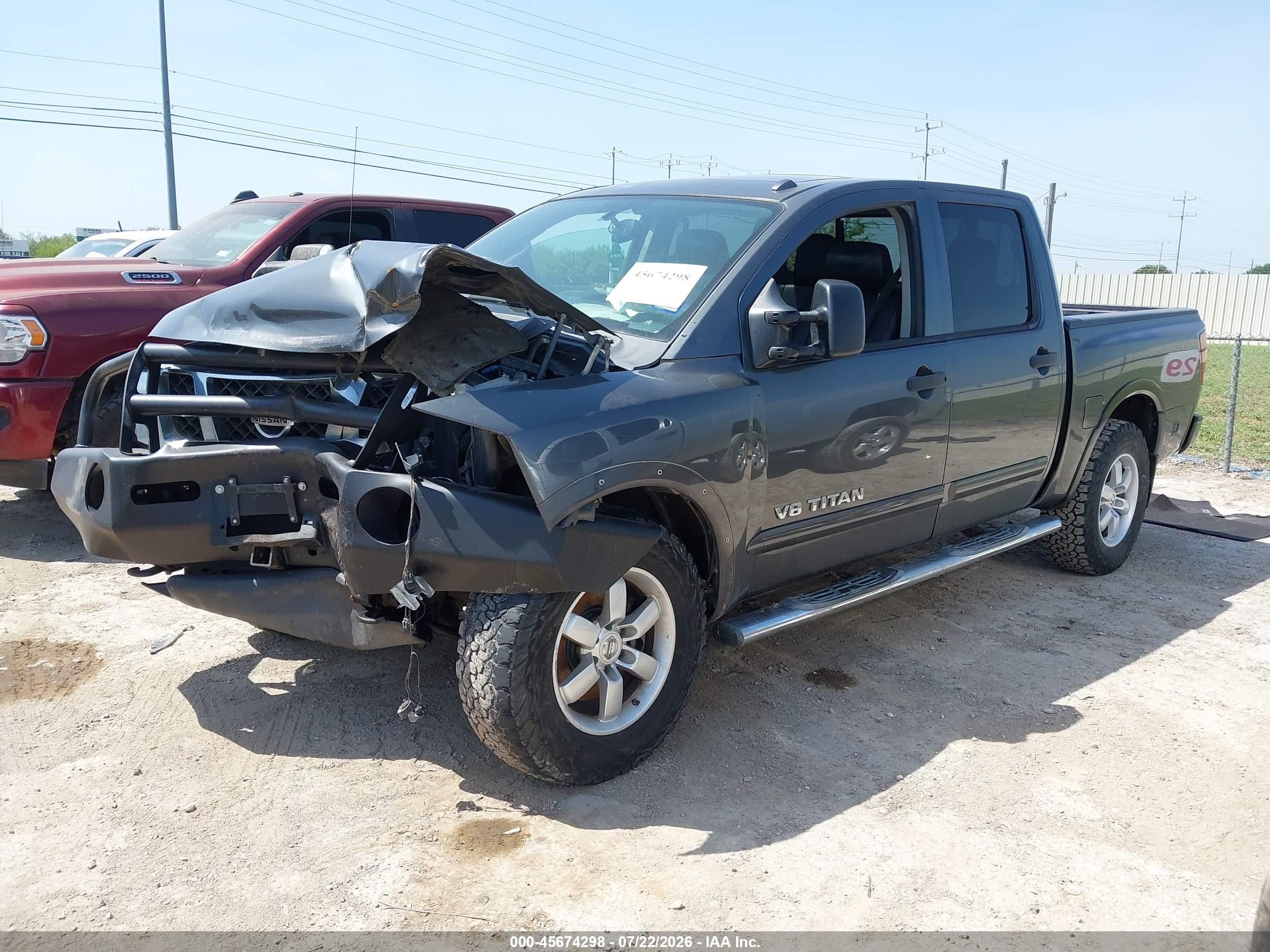 2012 Nissan Titan Pro-4x Gray vin: 1N6BA0EC1CN331036